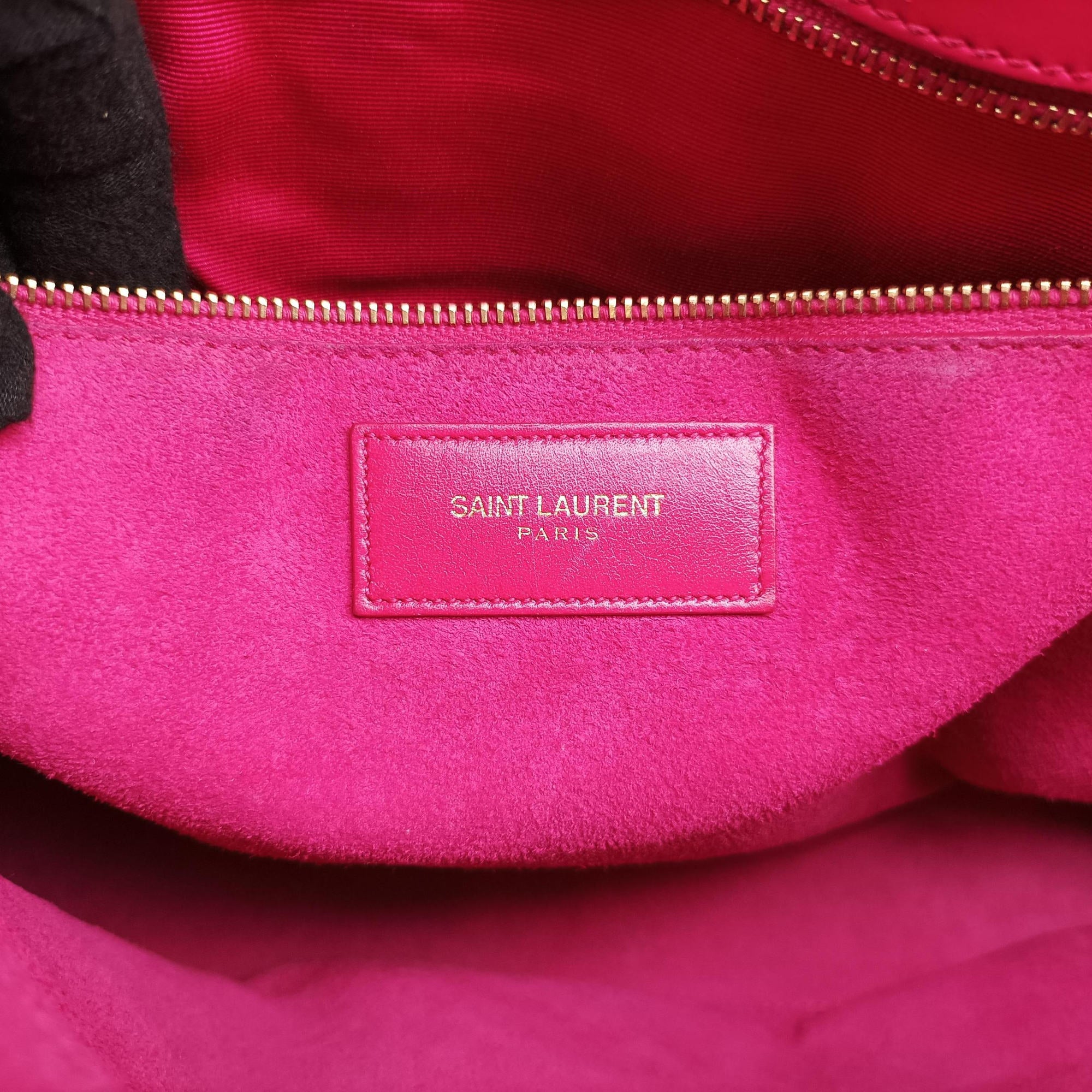 Vintage Yves Saint Laurent SAC DE JOUR Rose Leather 324823 handbag | stylenewstar