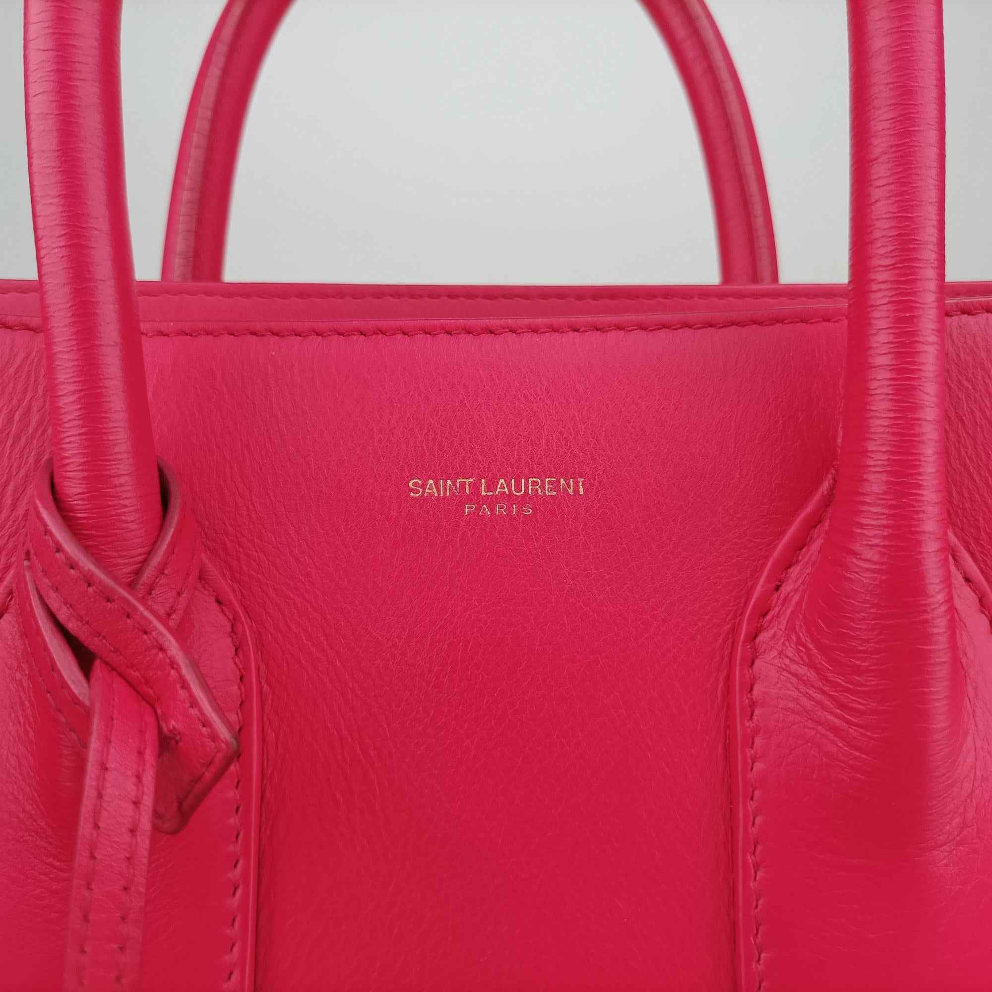 Vintage Yves Saint Laurent SAC DE JOUR Rose Leather 324823 handbag | stylenewstar