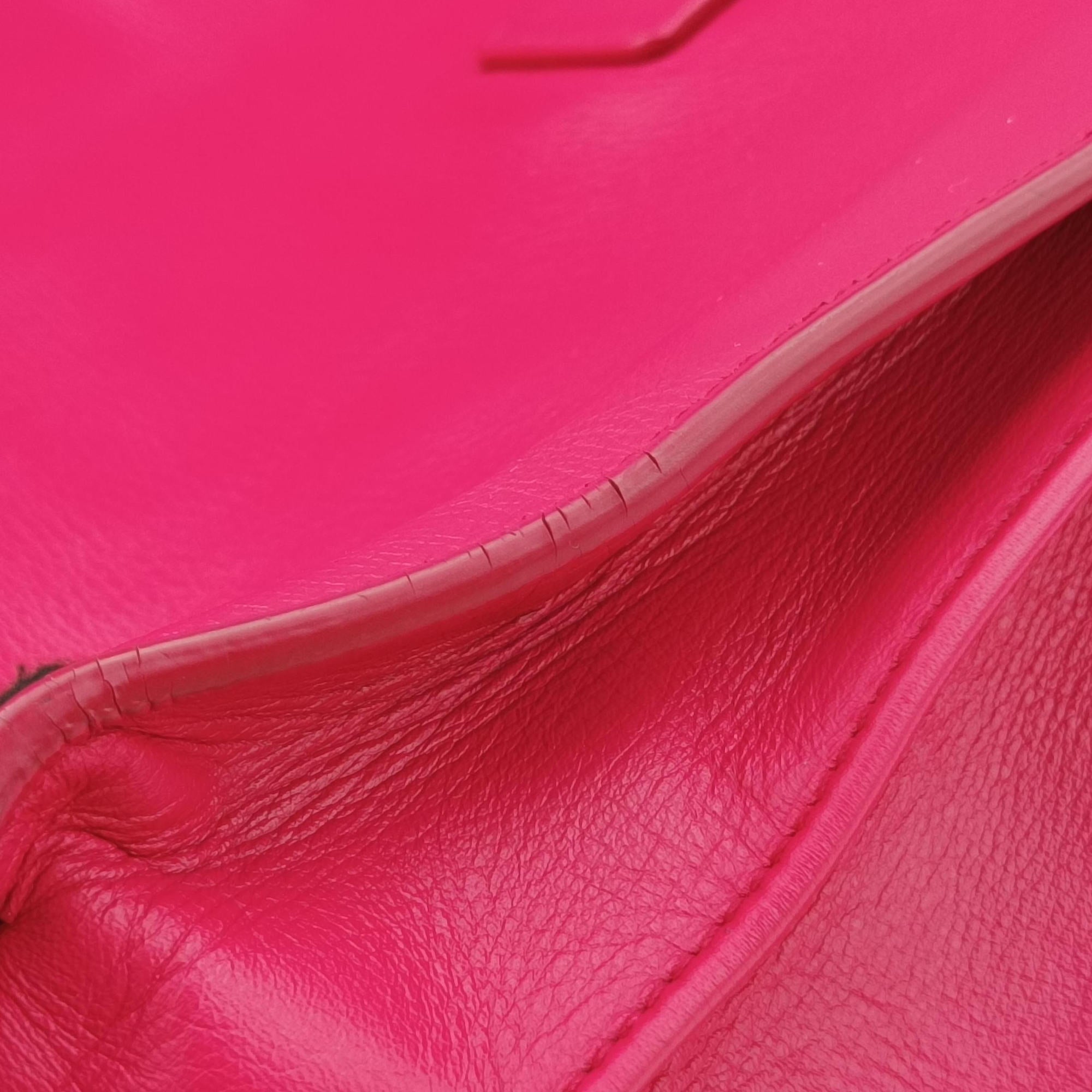 Vintage Yves Saint Laurent SAC DE JOUR Rose Leather 324823 handbag | stylenewstar