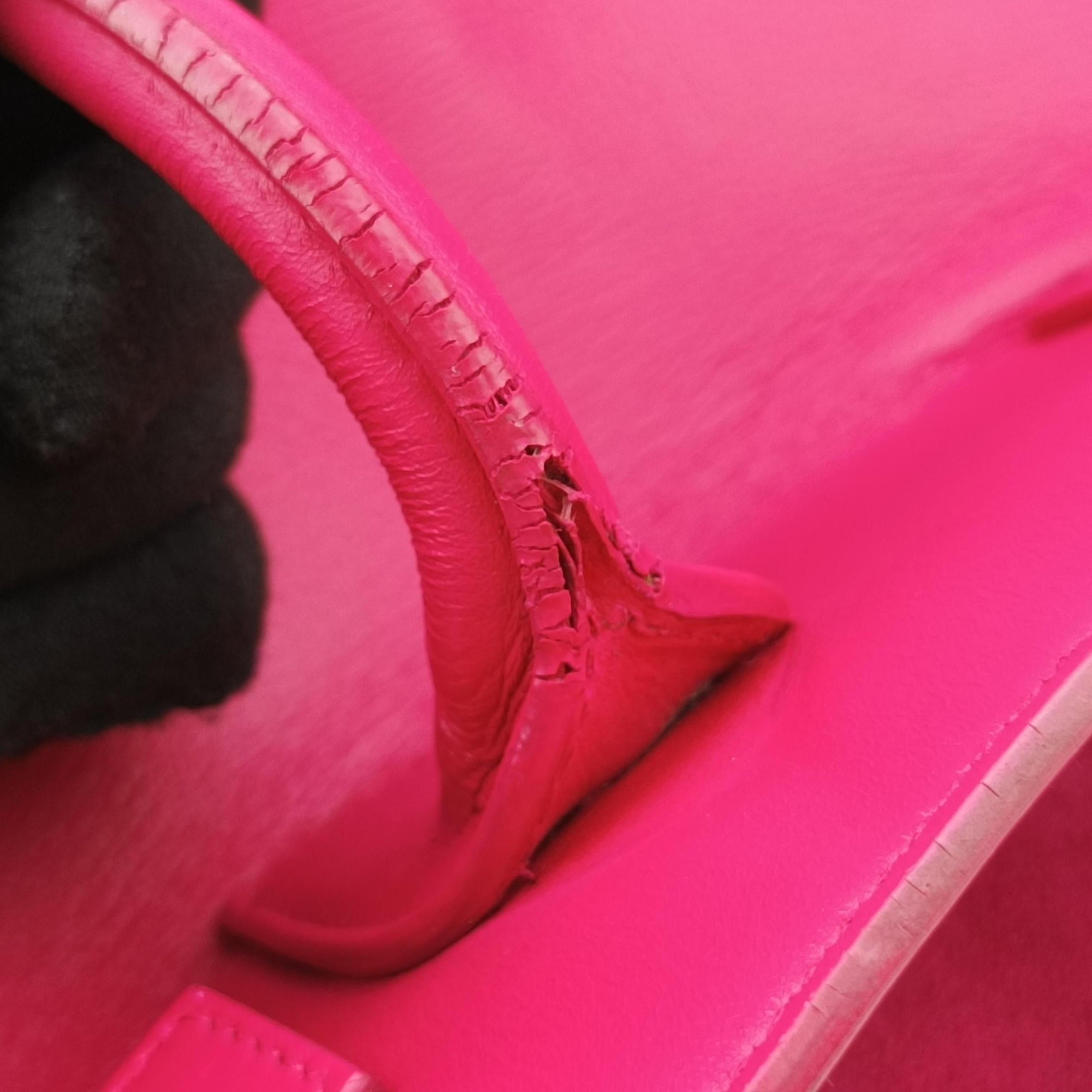 Vintage Yves Saint Laurent SAC DE JOUR Rose Leather 324823 handbag | stylenewstar