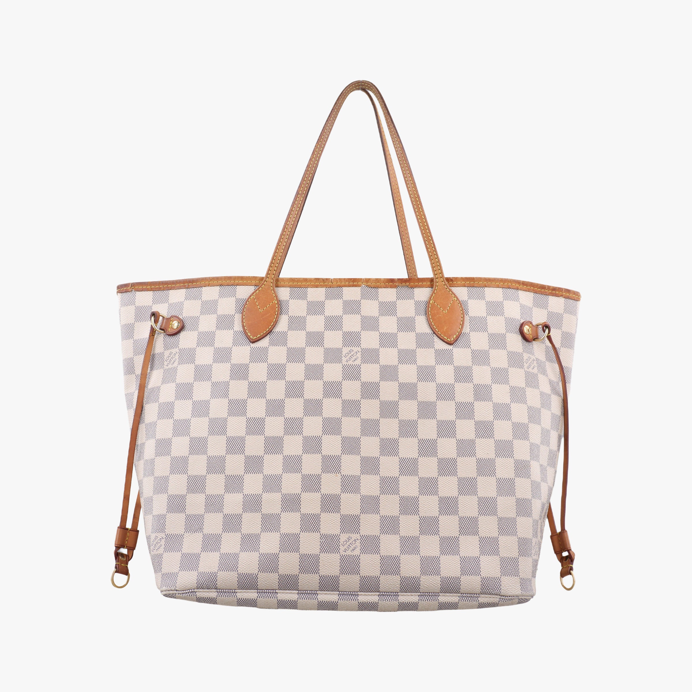 Pre-owned Louis Vuitton NEVERFULL MM Azur Damier Canvas N51107 shoulderbag | stylenewstar