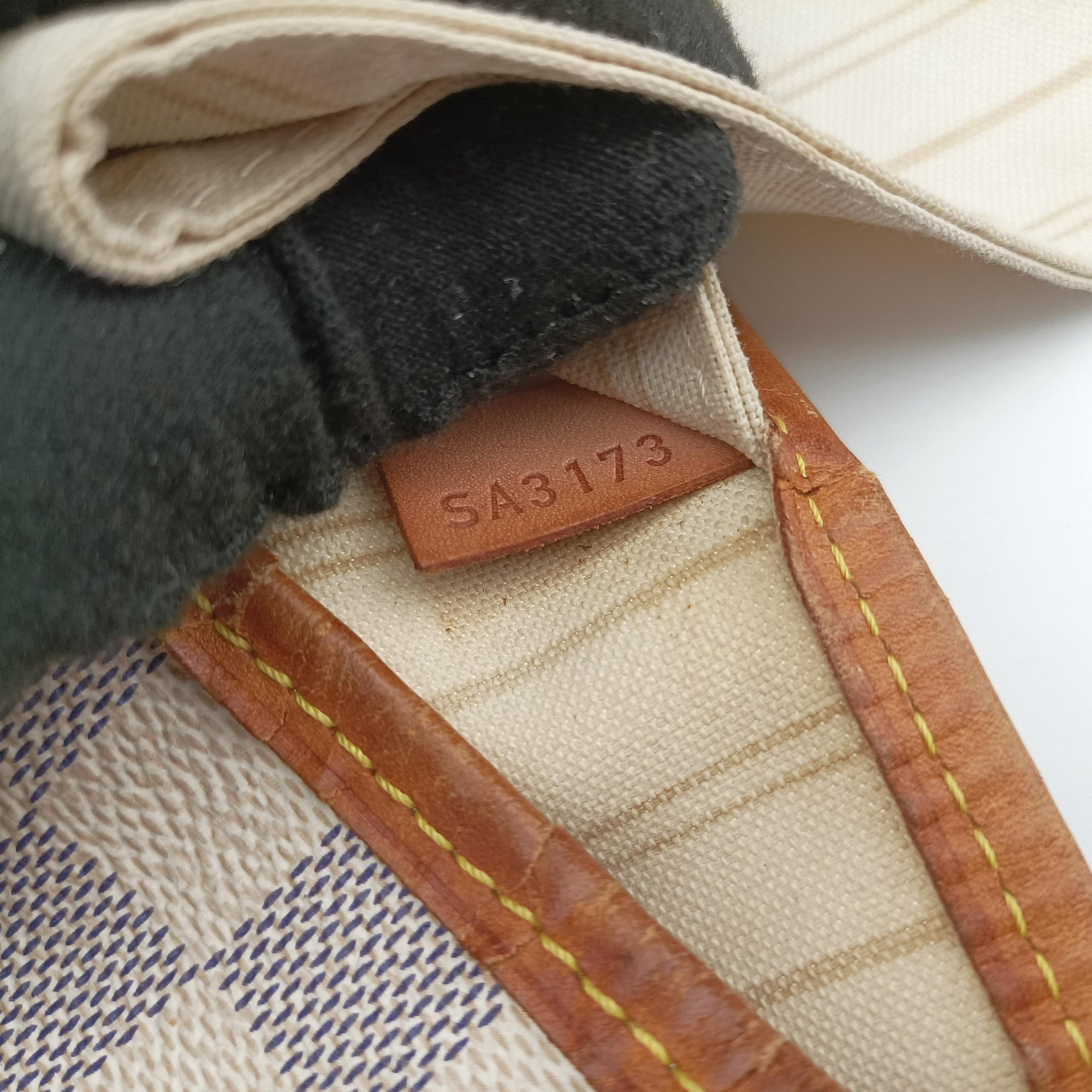 Pre-owned Louis Vuitton NEVERFULL MM Azur Damier Canvas N51107 shoulderbag | stylenewstar