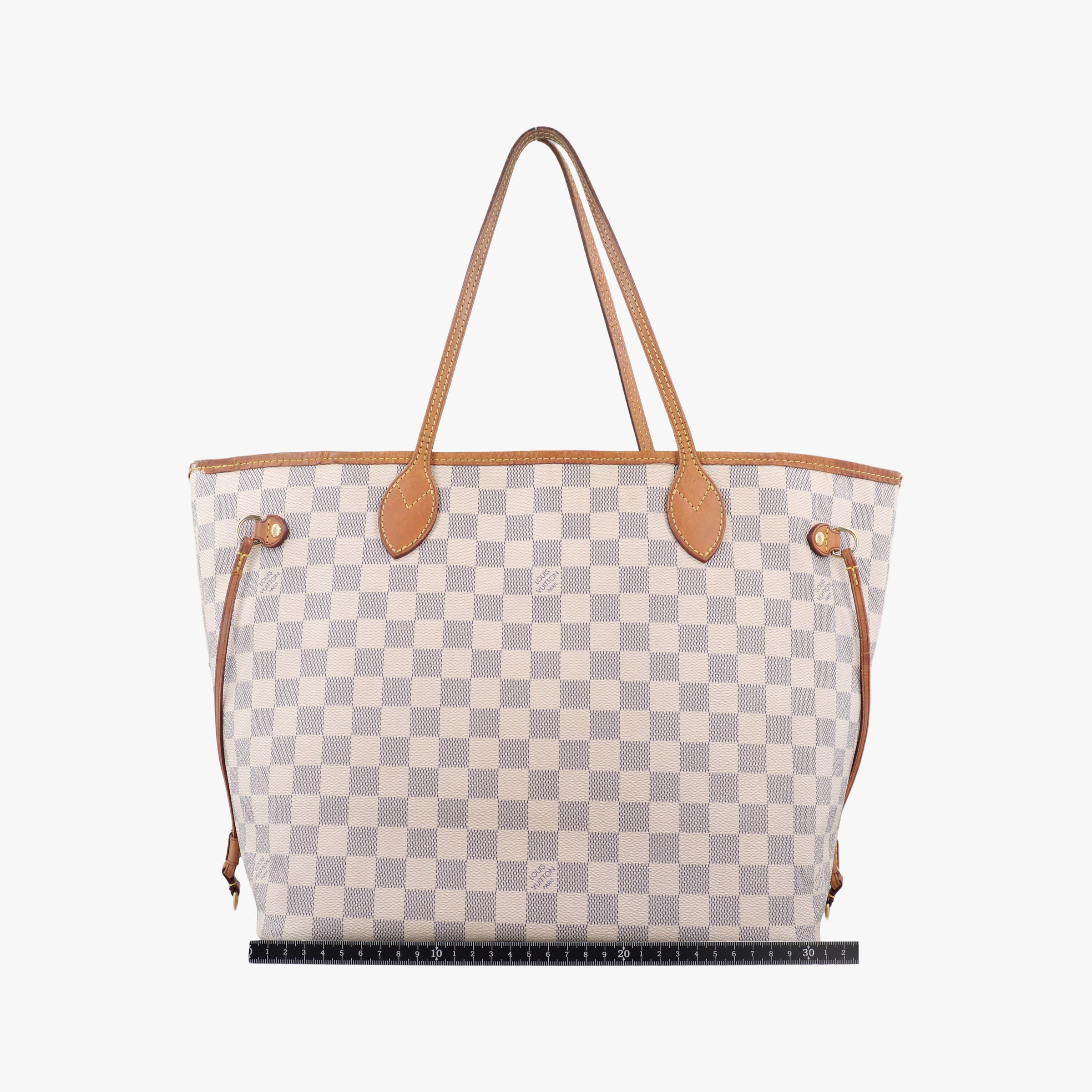 Pre-owned Louis Vuitton NEVERFULL MM Azur Damier Canvas N51107 shoulderbag | stylenewstar