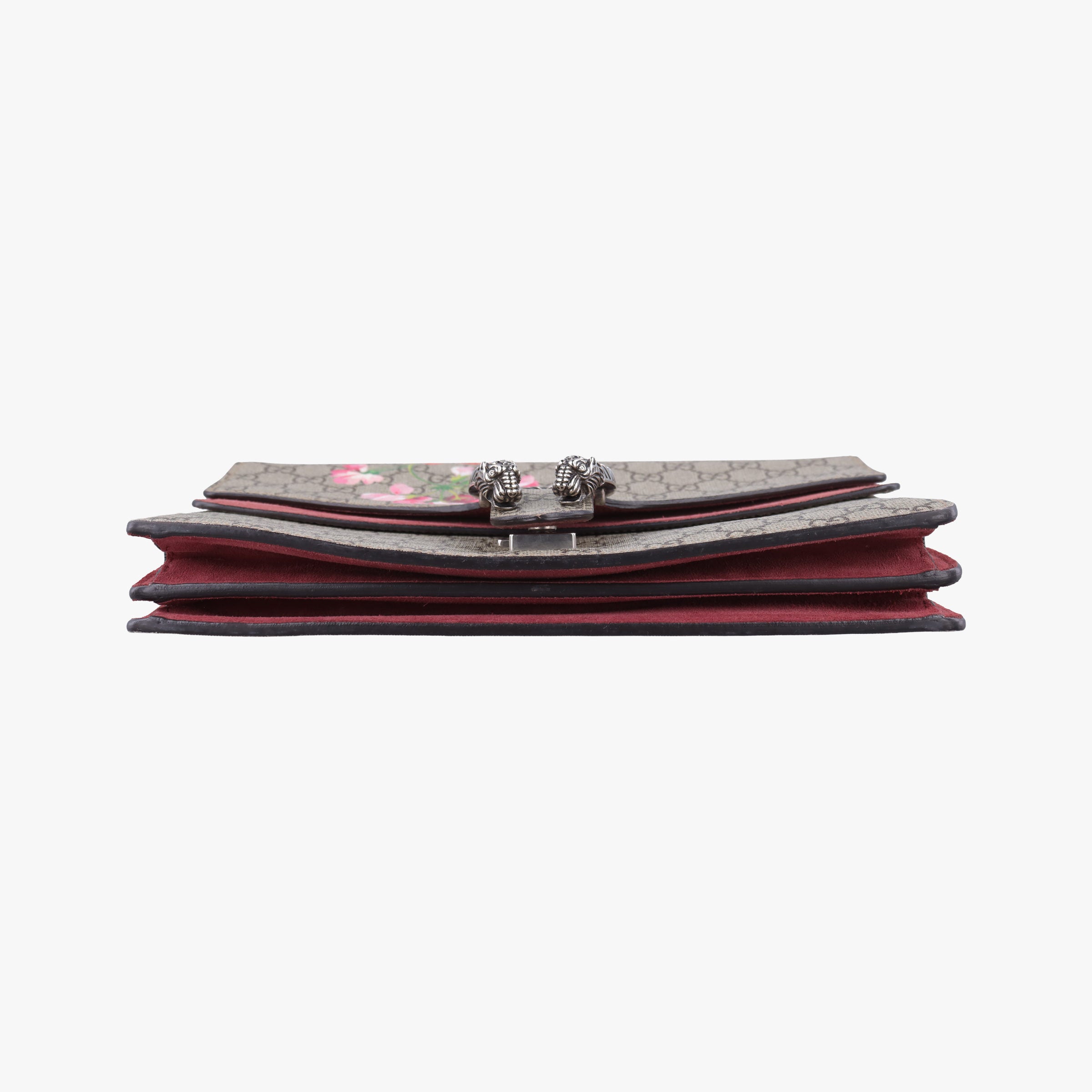 Pre-owned Gucci Dionysus beige×red×multi PVC coated canvas × suede 400235 shoulderbag | stylenewstar