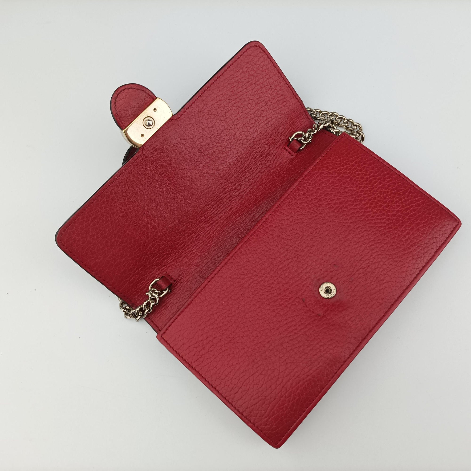 Pre-owned Gucci Interlocking G Red Leather 510314 shoulderbag | stylenewstar