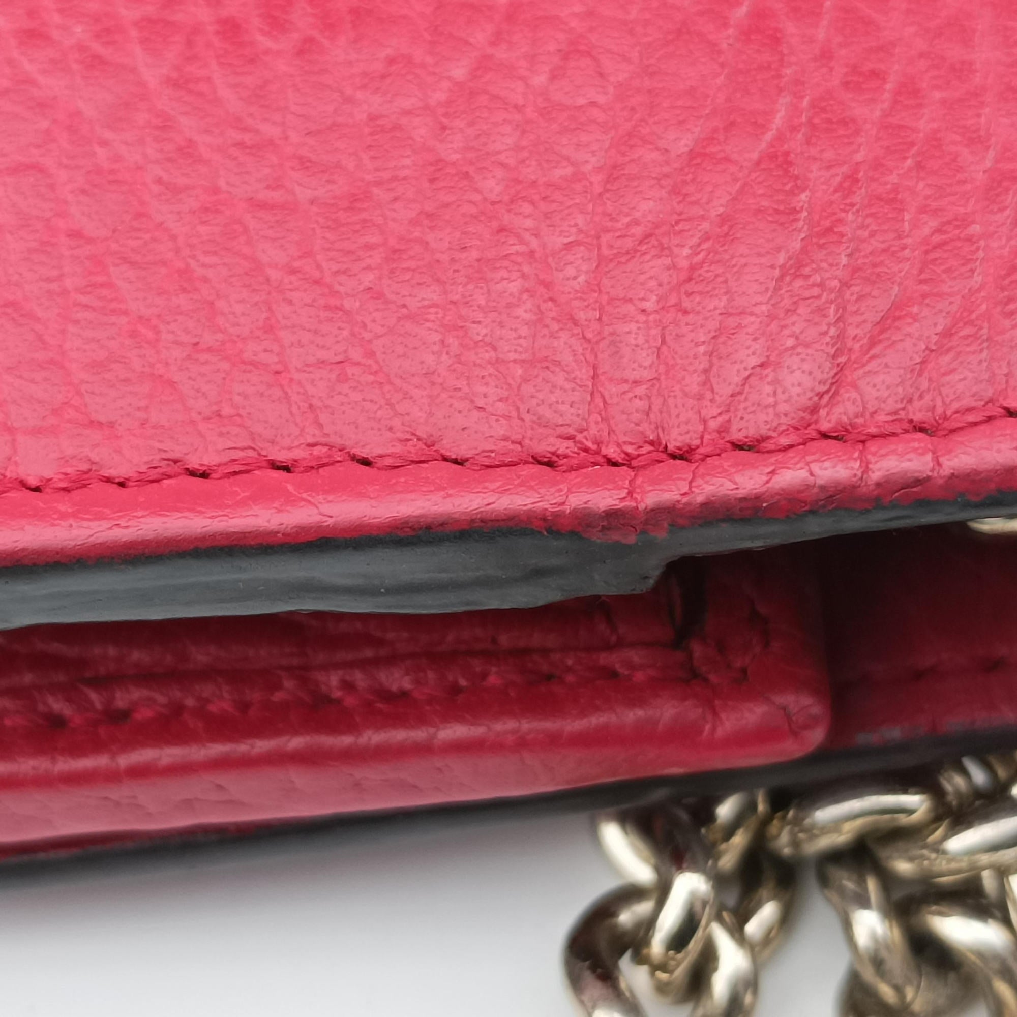 Pre-owned Gucci Interlocking G Red Leather 510314 shoulderbag | stylenewstar