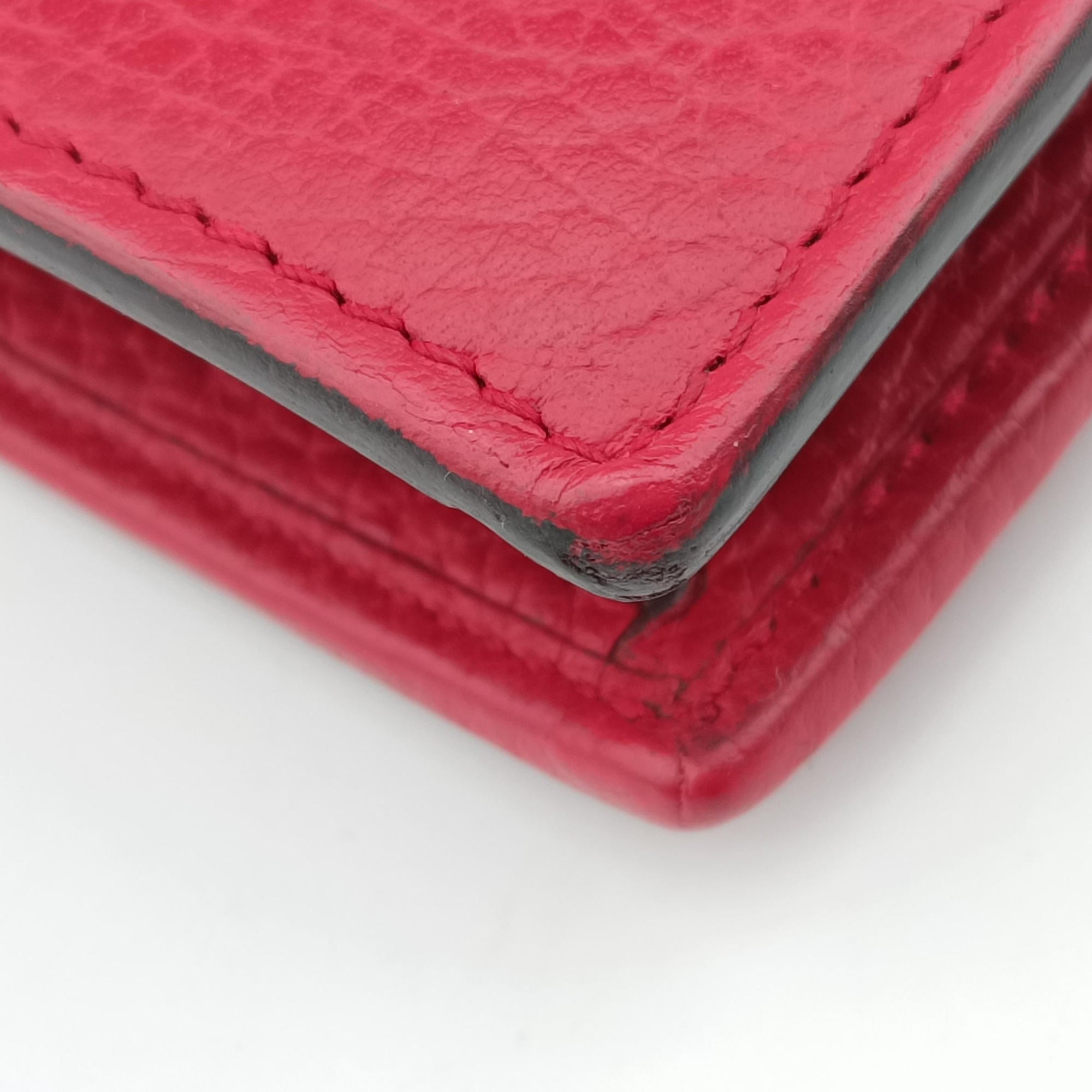 Pre-owned Gucci Interlocking G Red Leather 510314 shoulderbag | stylenewstar