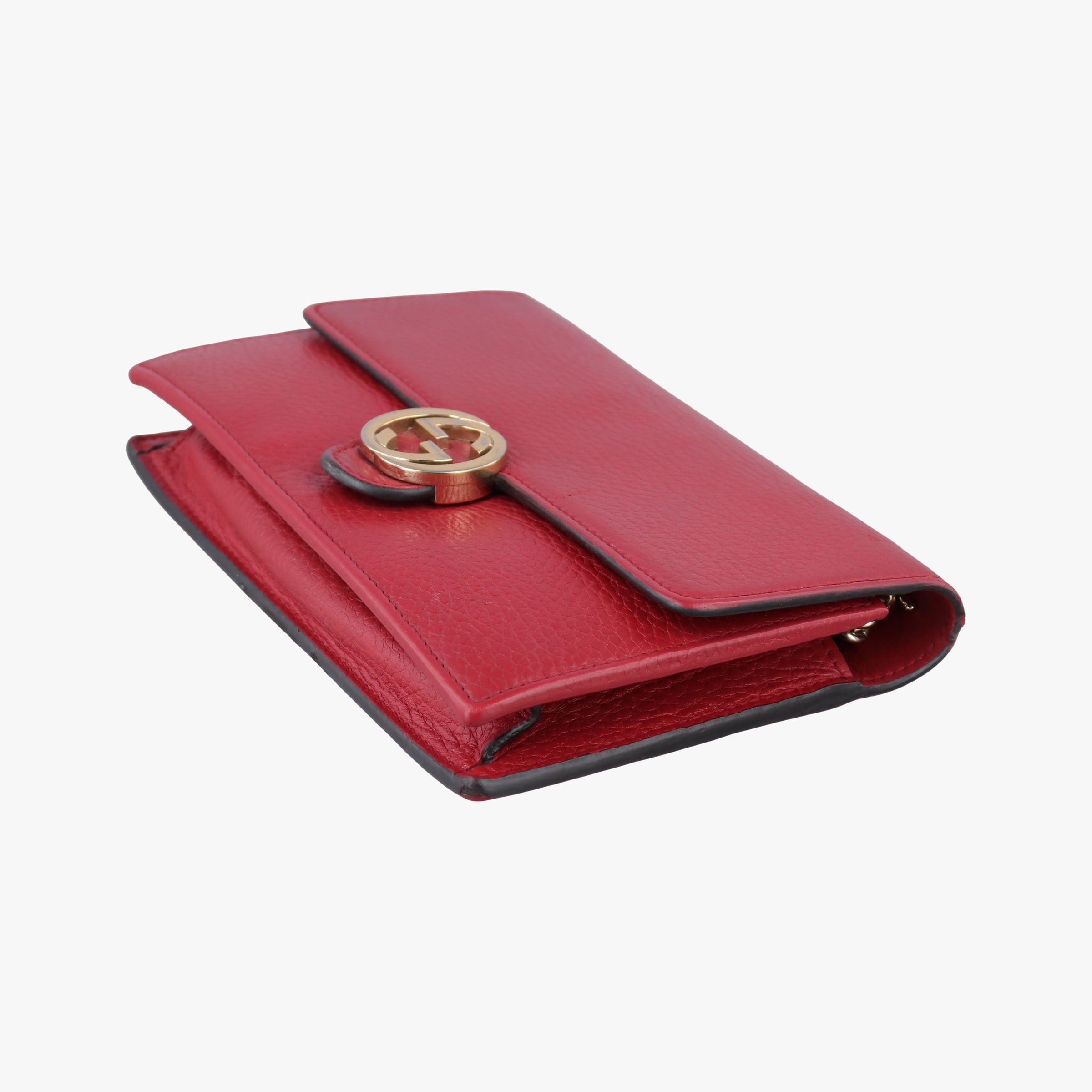 Pre-owned Gucci Interlocking G Red Leather 510314 shoulderbag | stylenewstar