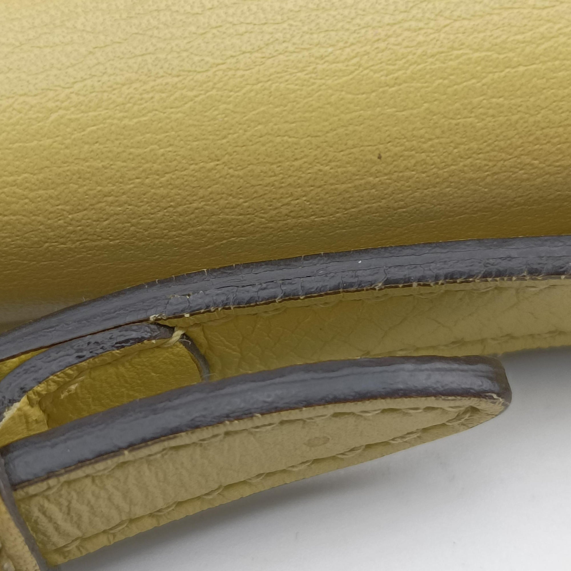 Secondhand Gucci Interlocking G Yellow Leather 369664 shoulderbag | stylenewstar