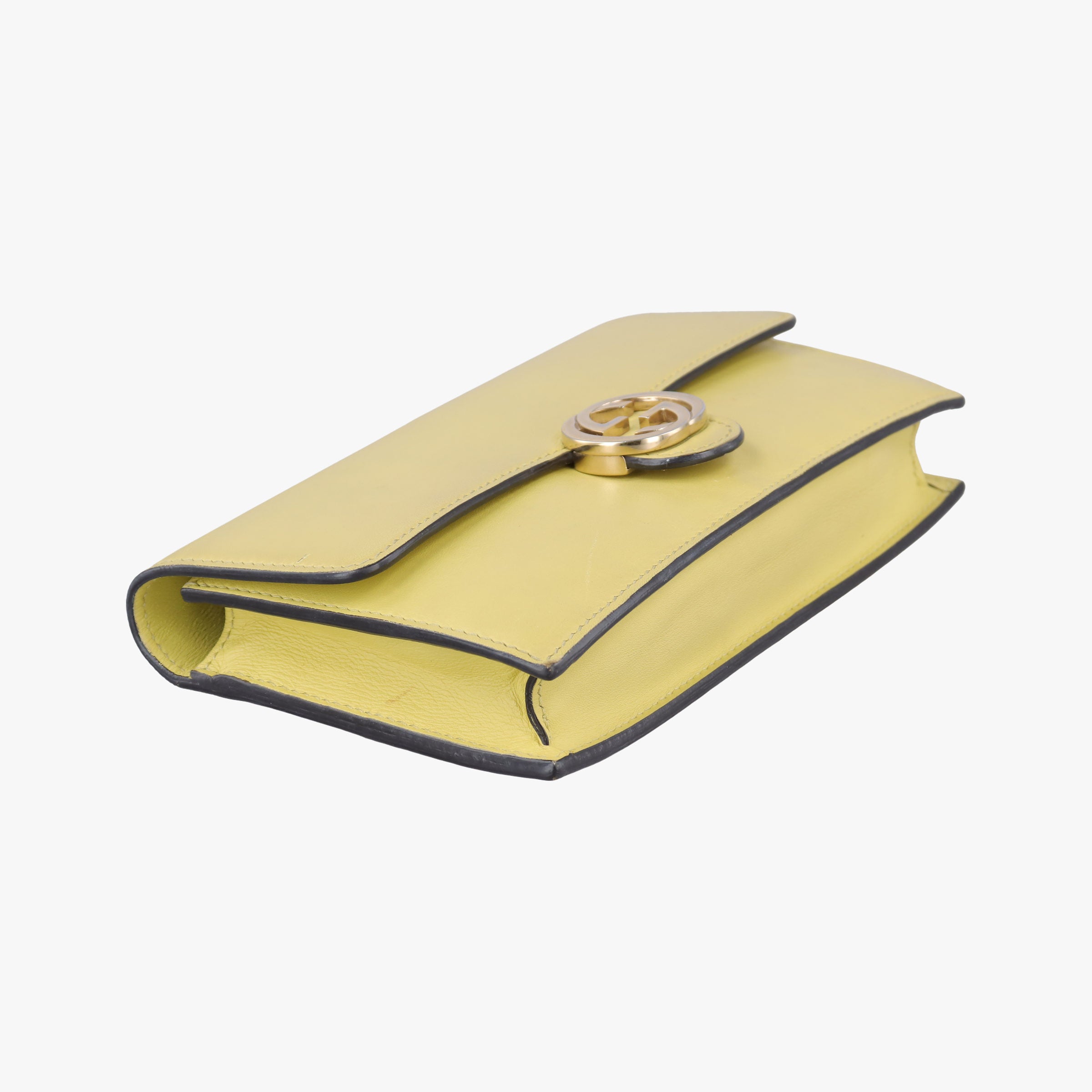 Secondhand Gucci Interlocking G Yellow Leather 369664 shoulderbag | stylenewstar