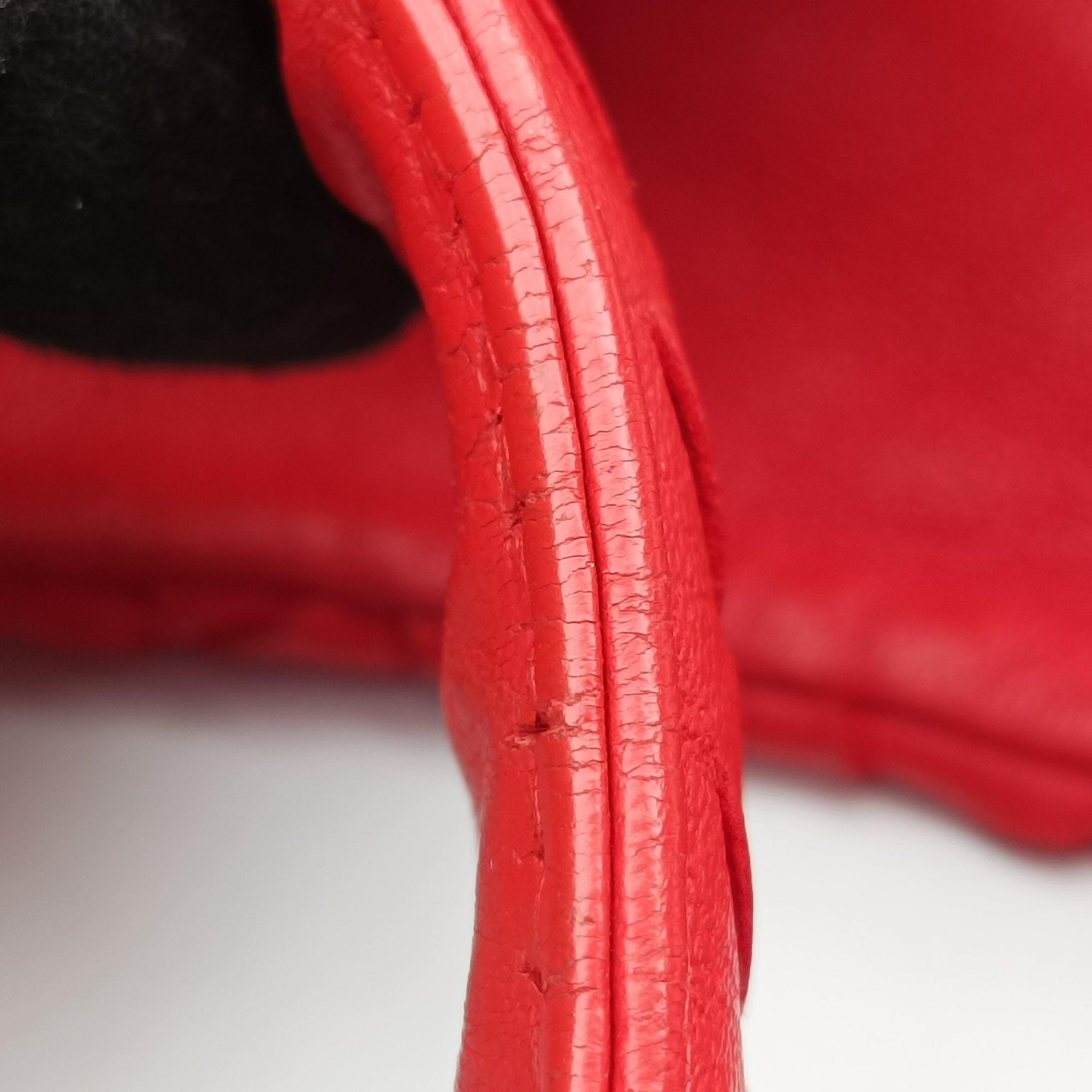 Pre-owned Bottega Veneta CAMPANA Intrecciato Red lambskin  shoulderbag | stylenewstar