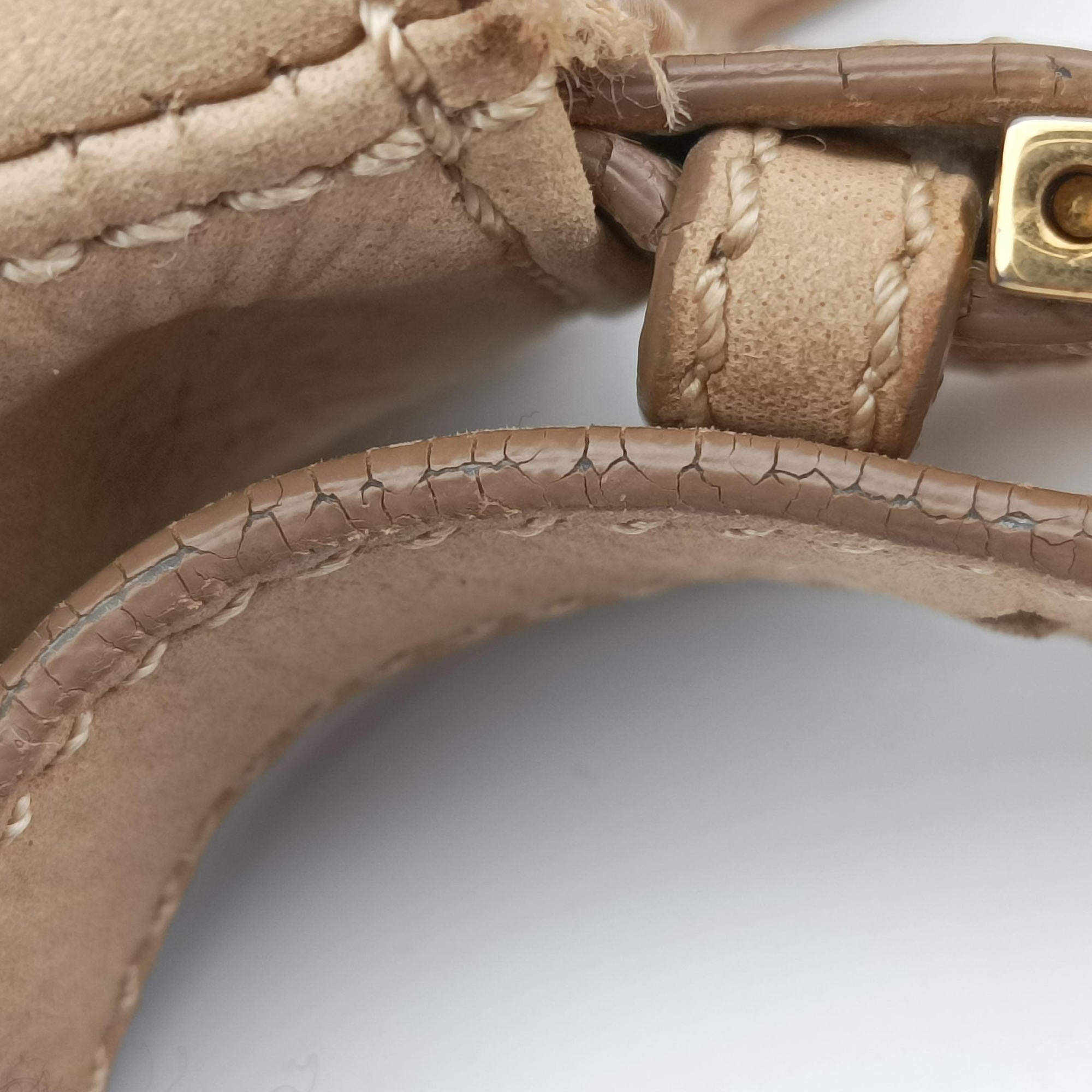 Pre-owned Fendi Big Mama Forever Flap Beige Leather 8BR638 shoulderbag | stylenewstar