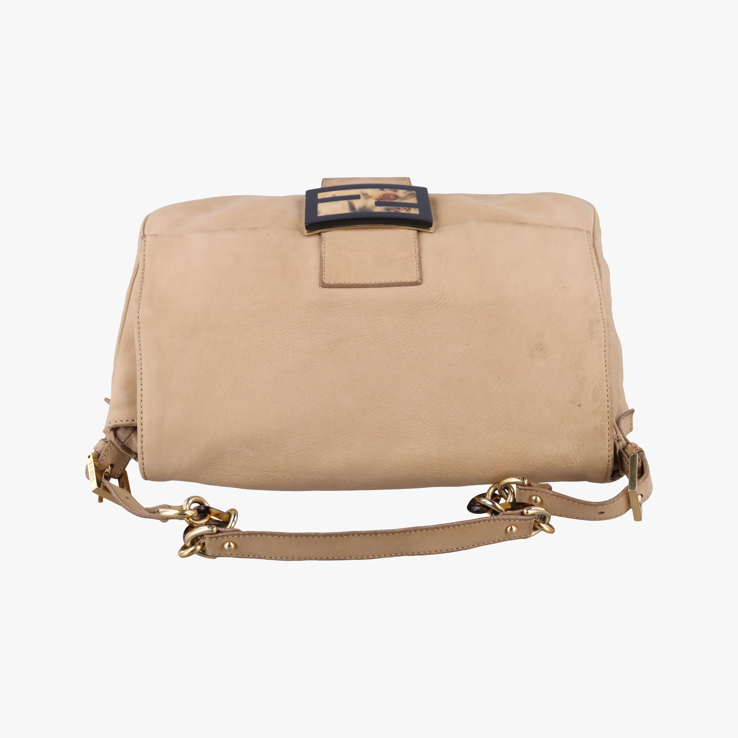 Pre-owned Fendi Big Mama Forever Flap Beige Leather 8BR638 shoulderbag | stylenewstar