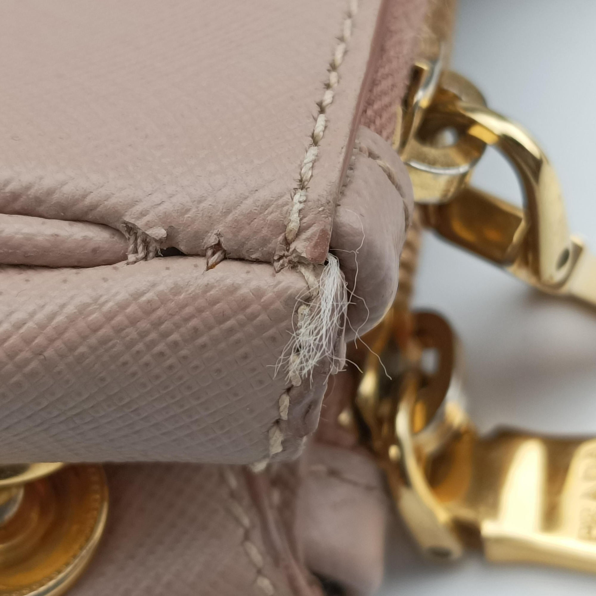 Pre-owned Prada Galleria Pink SAFFIANO Leather BN1786 shoulderbag | stylenewstar