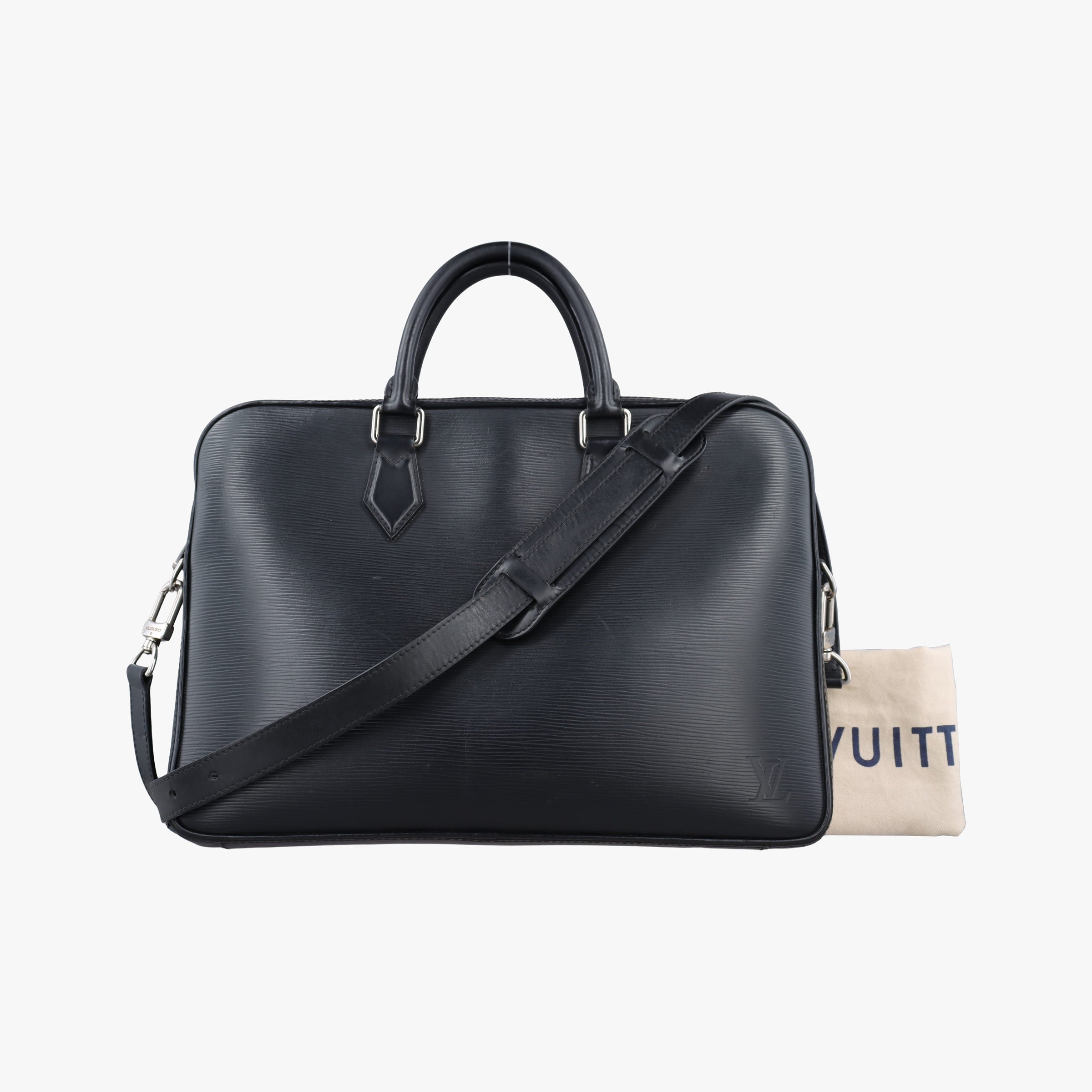 Secondhand Louis Vuitton Dandy Briefcase MM Noir Epi M54404 shoulderbag | stylenewstar