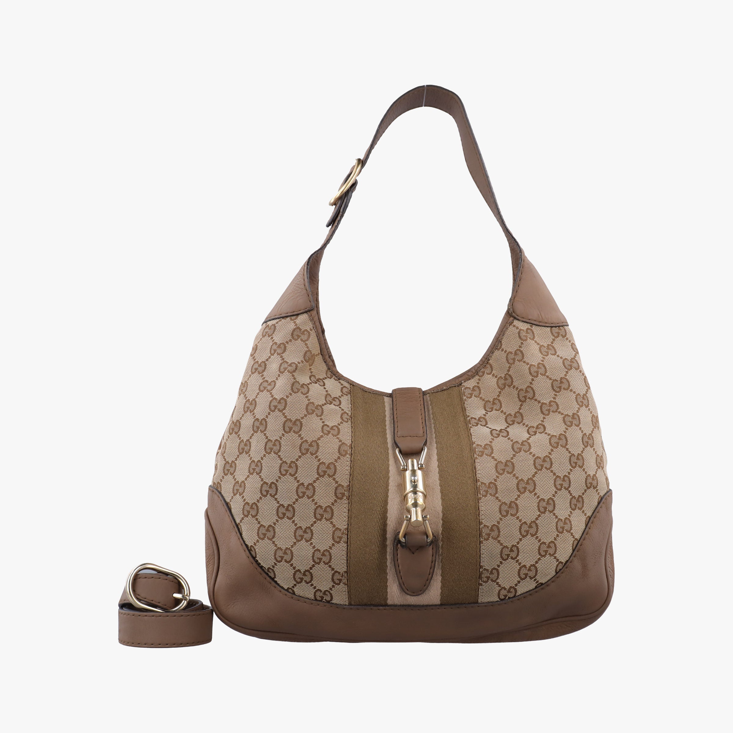 Pre-owned Gucci New Jackie Brown fabric 277520 shoulderbag | stylenewstar