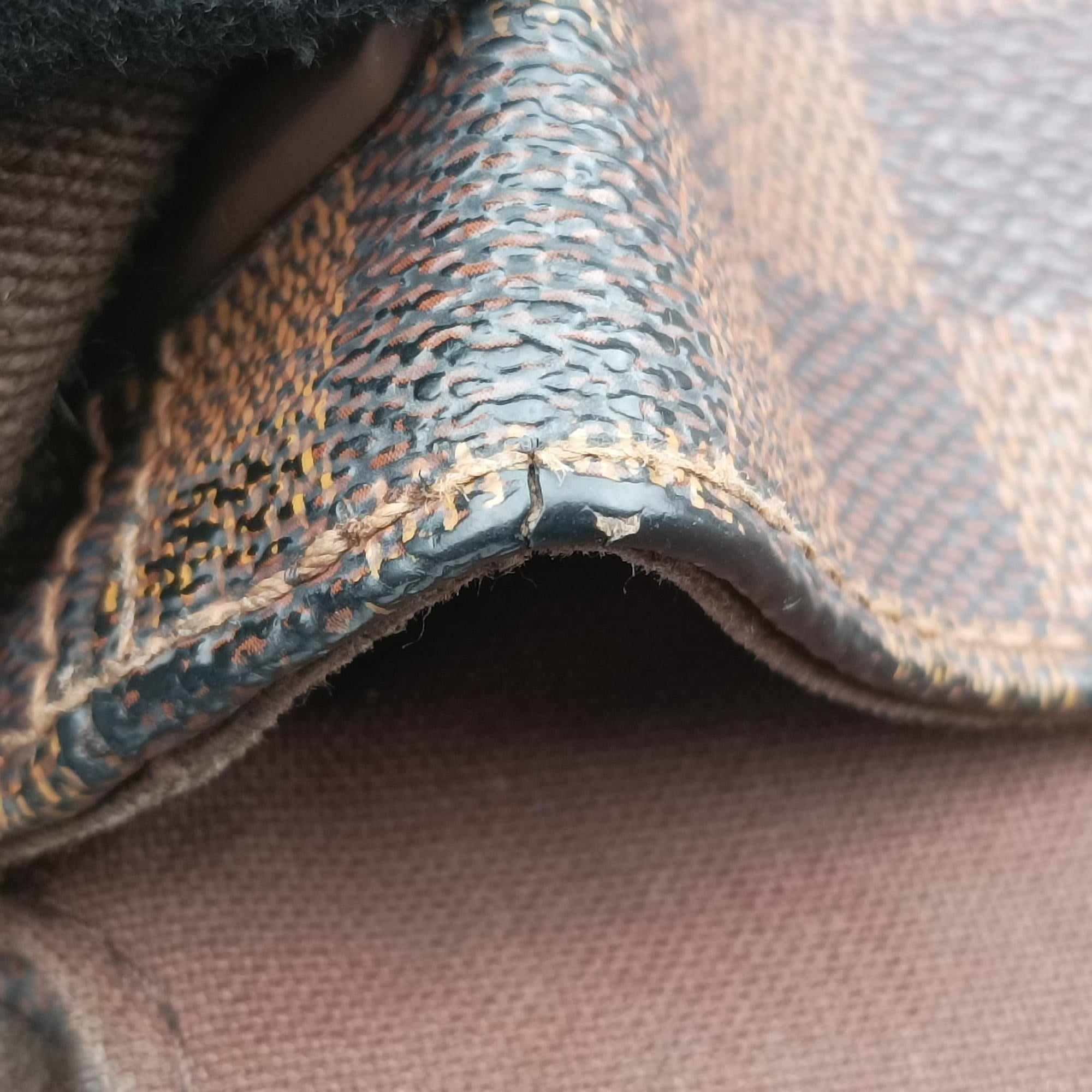Pre-owned Louis Vuitton BROOKLYN GM EBENE Damier Canvas N51211 shoulderbag | stylenewstar