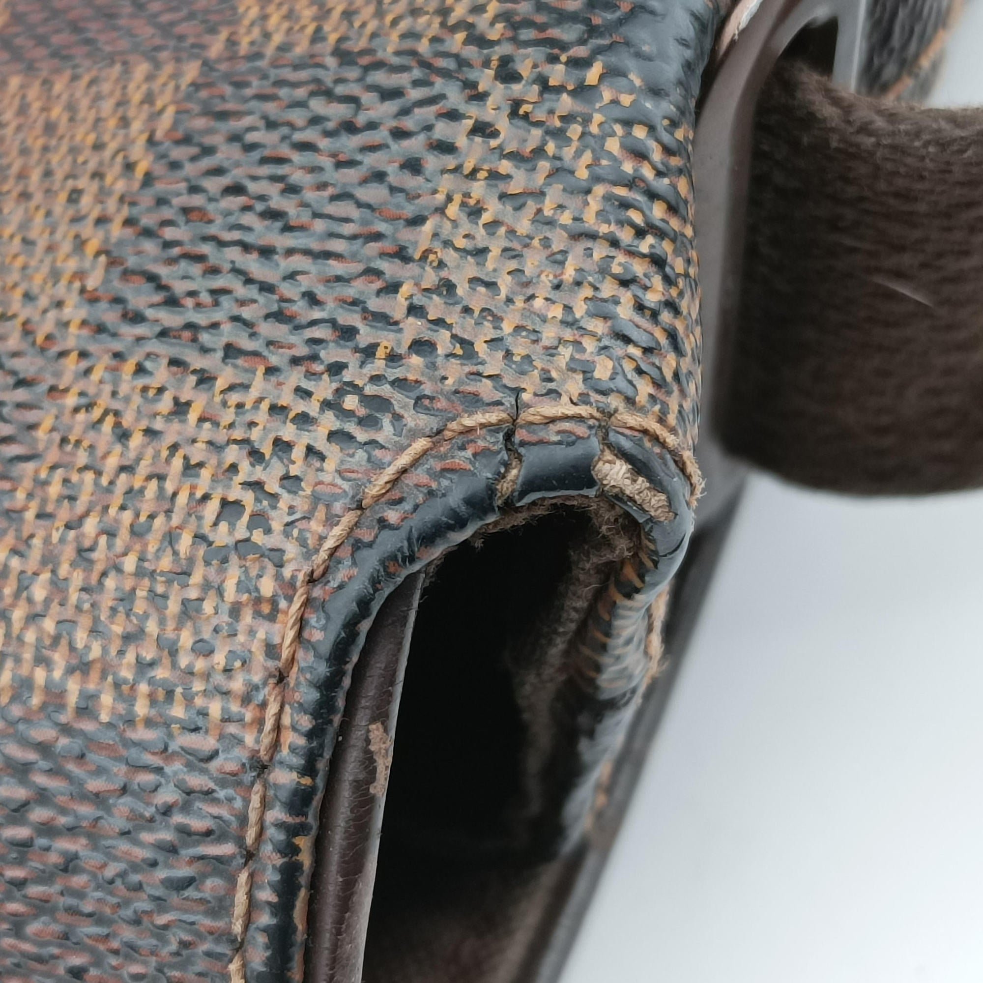 Pre-owned Louis Vuitton BROOKLYN GM EBENE Damier Canvas N51211 shoulderbag | stylenewstar