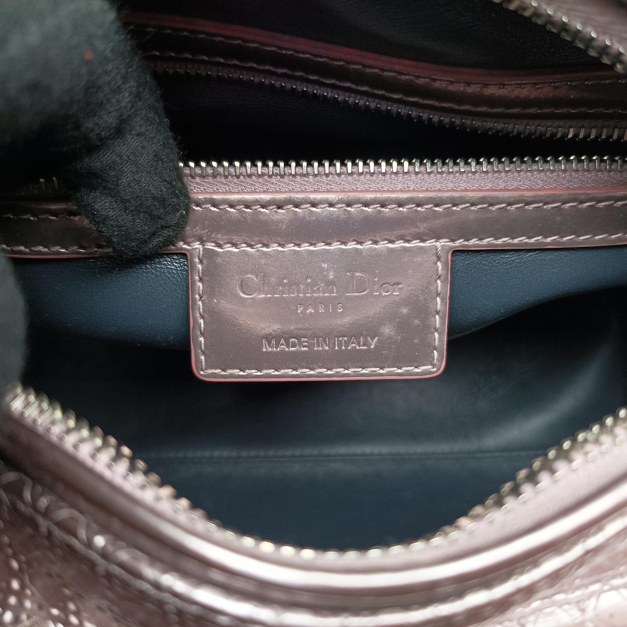 Secondhand Christian Dior Lady Dior Pink Patent  handbag | stylenewstar