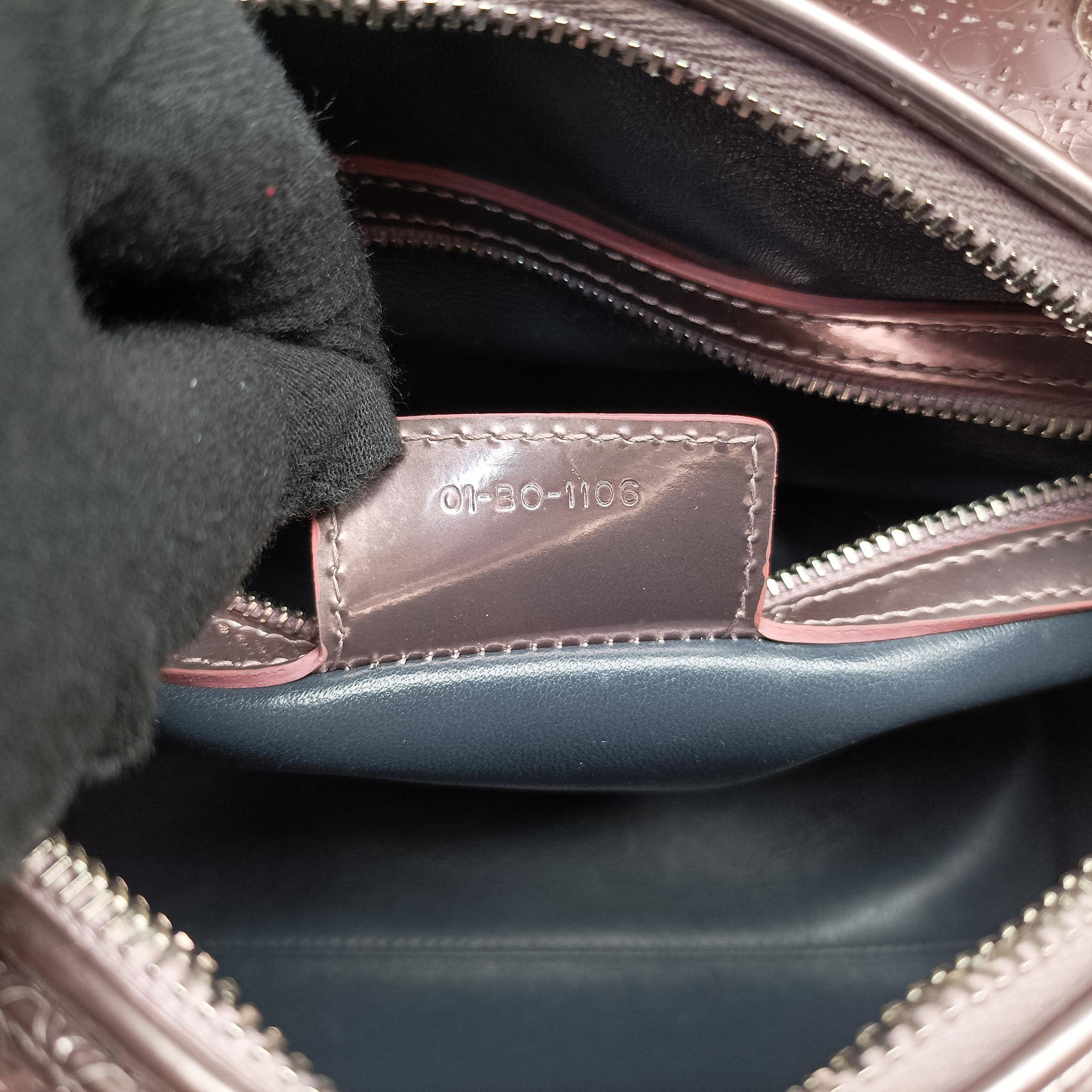 Secondhand Christian Dior Lady Dior Pink Patent  handbag | stylenewstar
