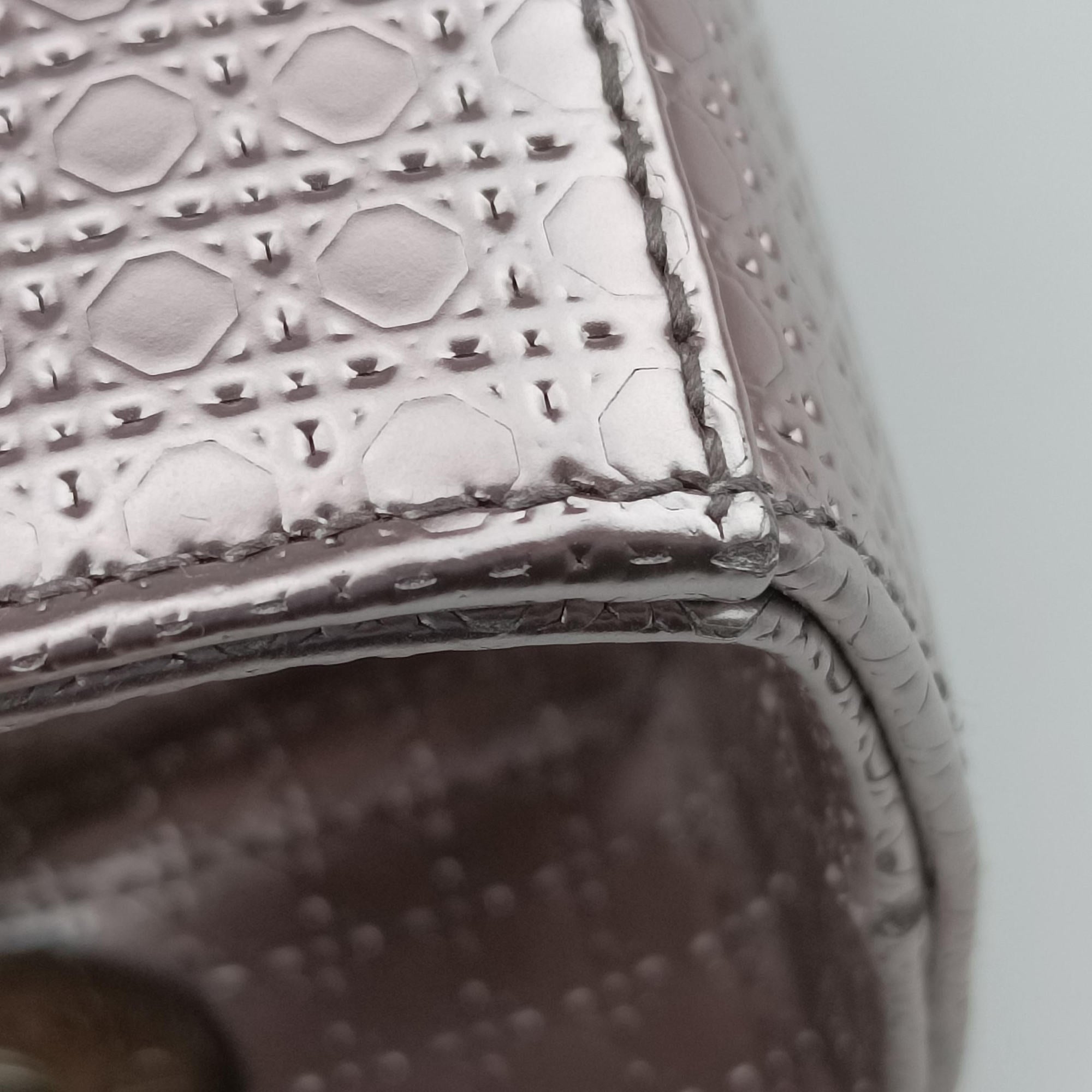 Secondhand Christian Dior Lady Dior Pink Patent  handbag | stylenewstar