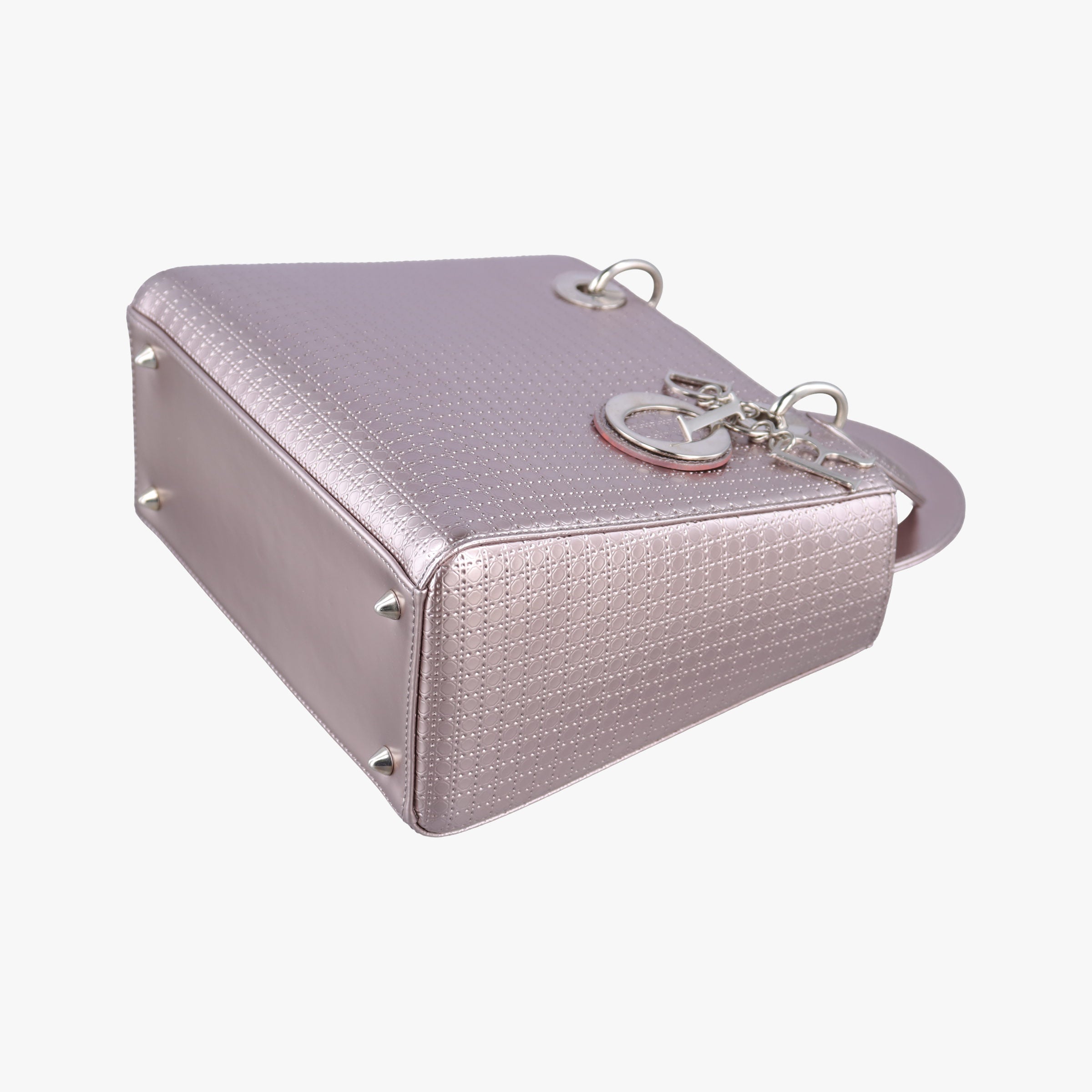 Secondhand Christian Dior Lady Dior Pink Patent  handbag | stylenewstar
