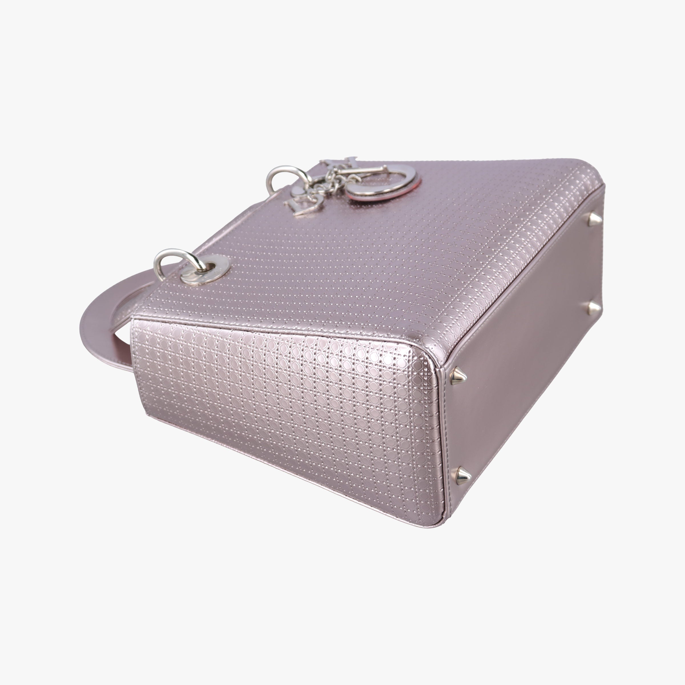 Secondhand Christian Dior Lady Dior Pink Patent  handbag | stylenewstar