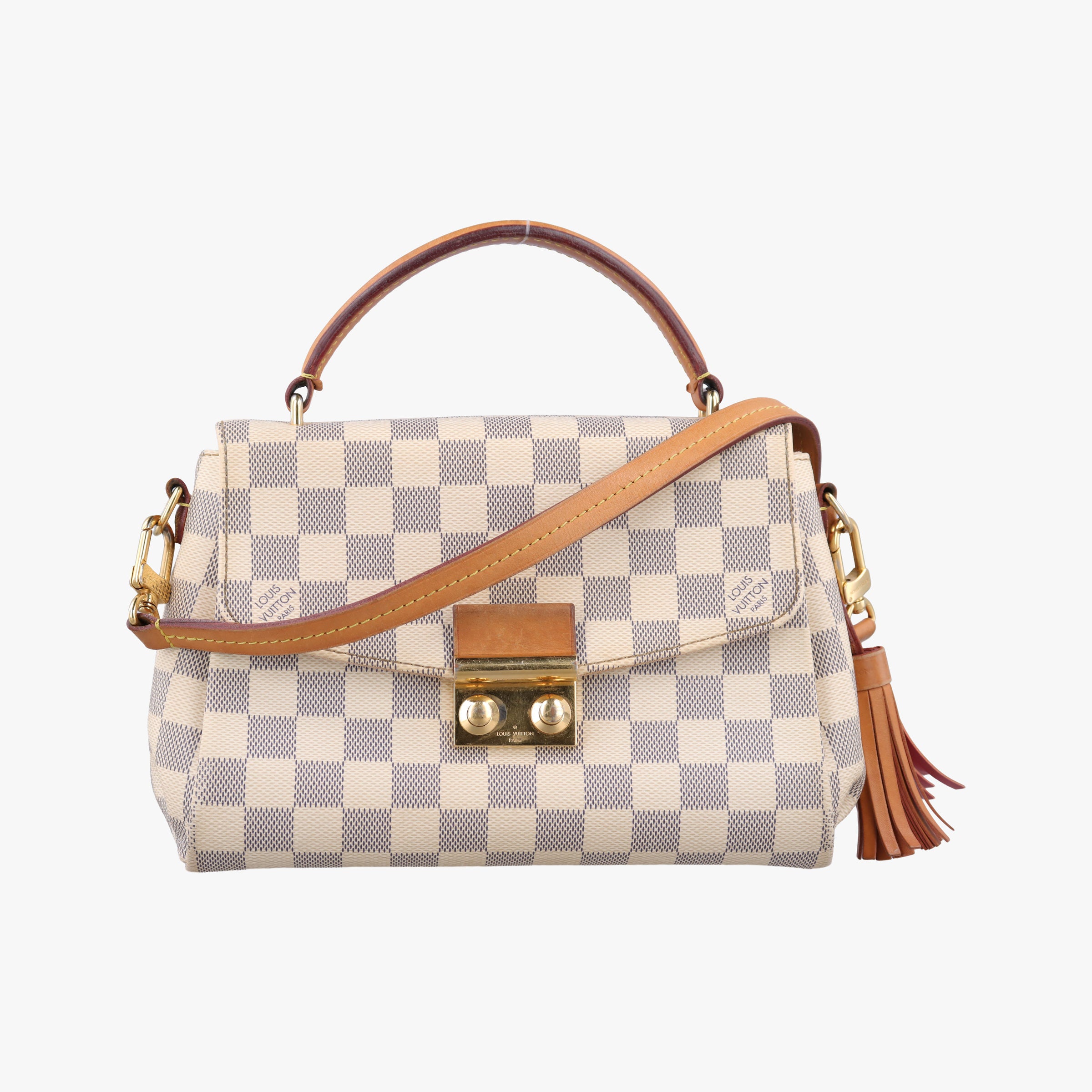 Pre-owned Louis Vuitton CROISETTE Azur Damier Canvas N41581 shoulderbag | stylenewstar