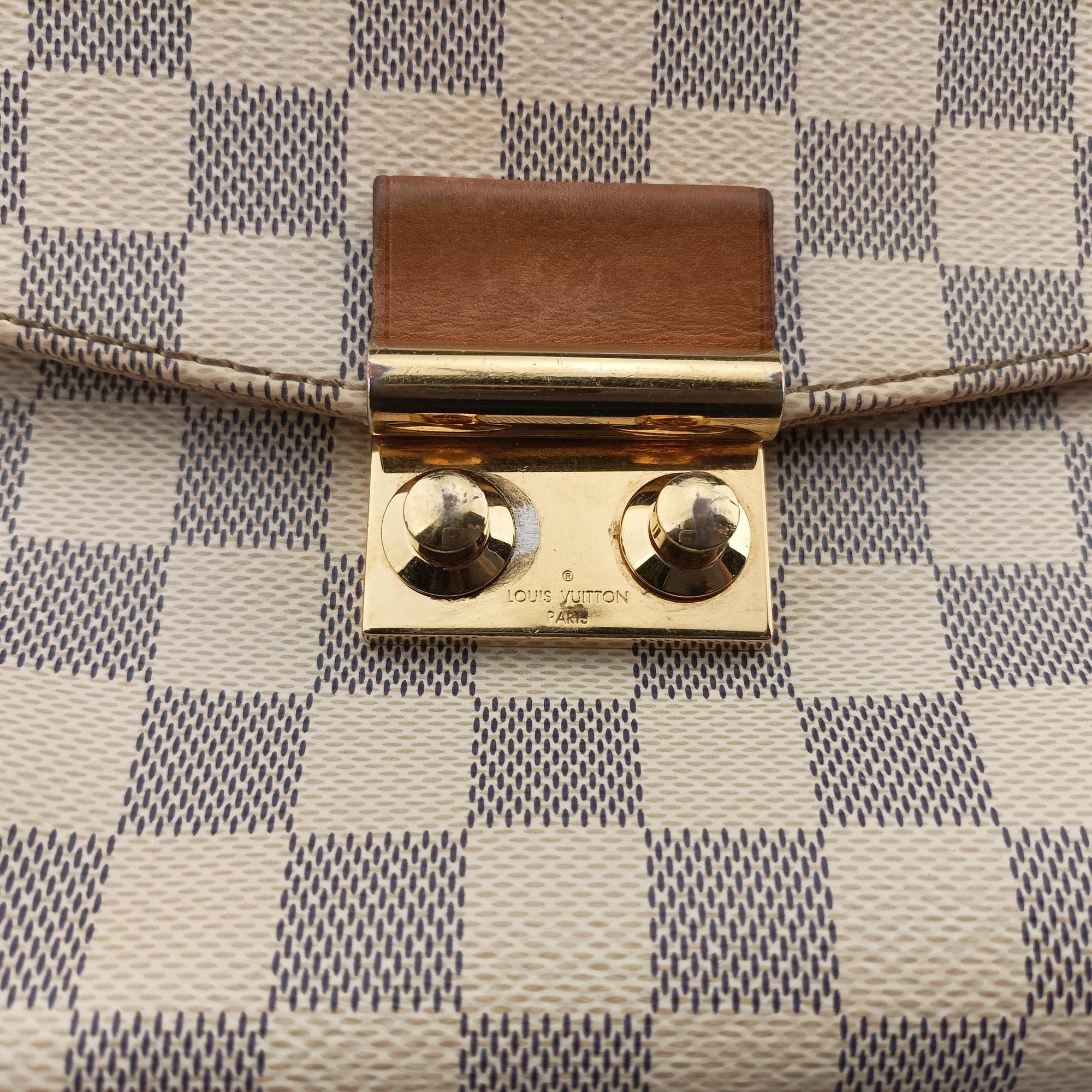 Pre-owned Louis Vuitton CROISETTE Azur Damier Canvas N41581 shoulderbag | stylenewstar