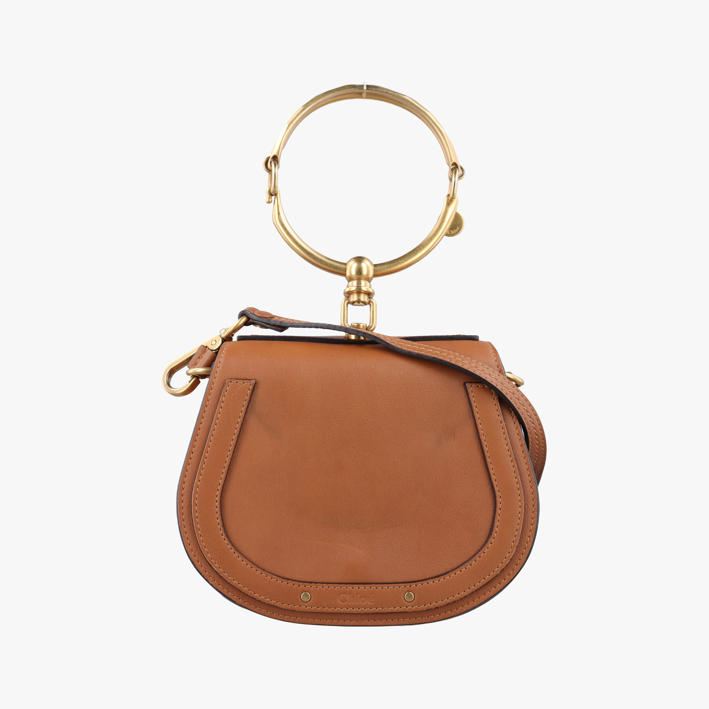 Pre-owned Chloe Bracelet Nile Brown Leather  shoulderbag | stylenewstar