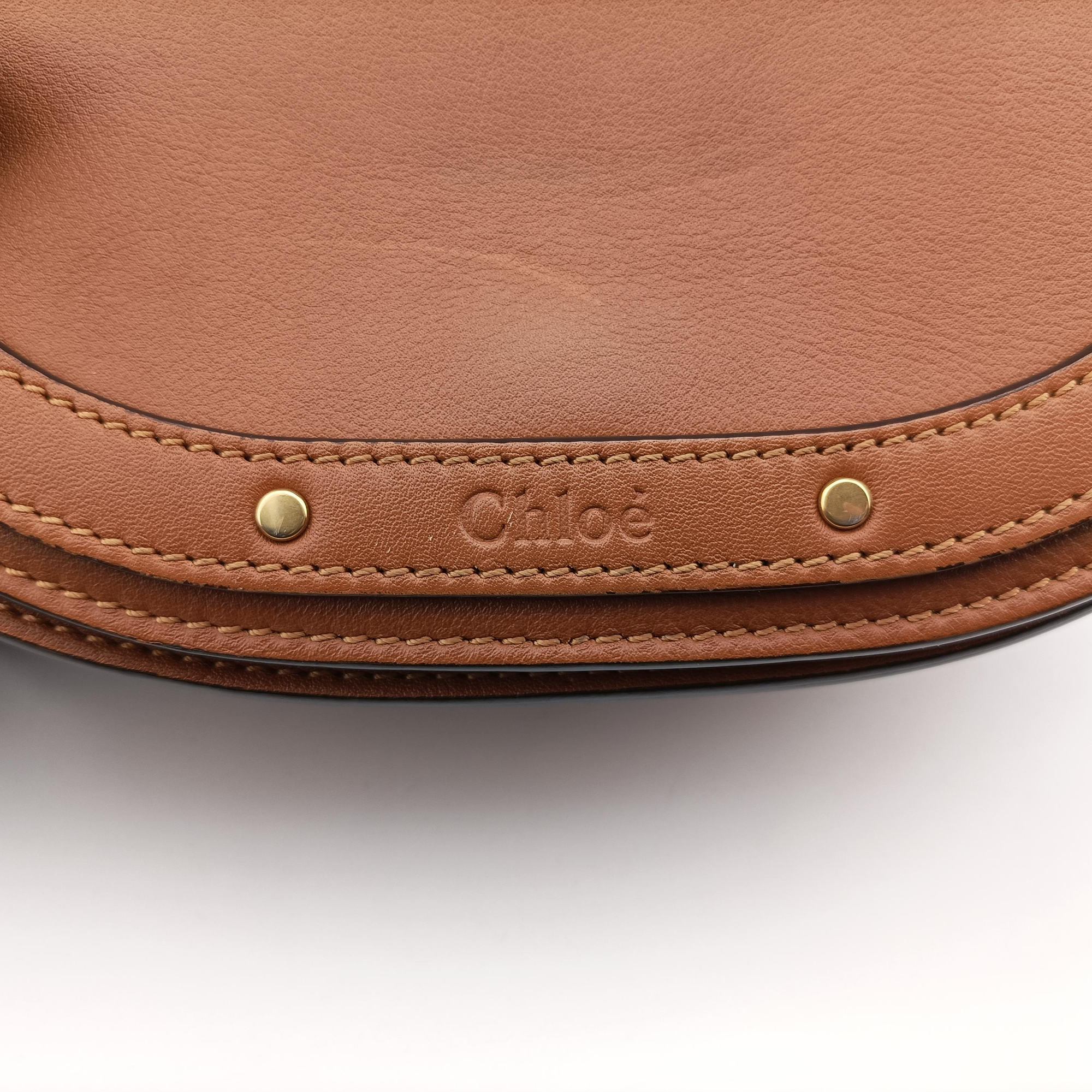 Pre-owned Chloe Bracelet Nile Brown Leather  shoulderbag | stylenewstar
