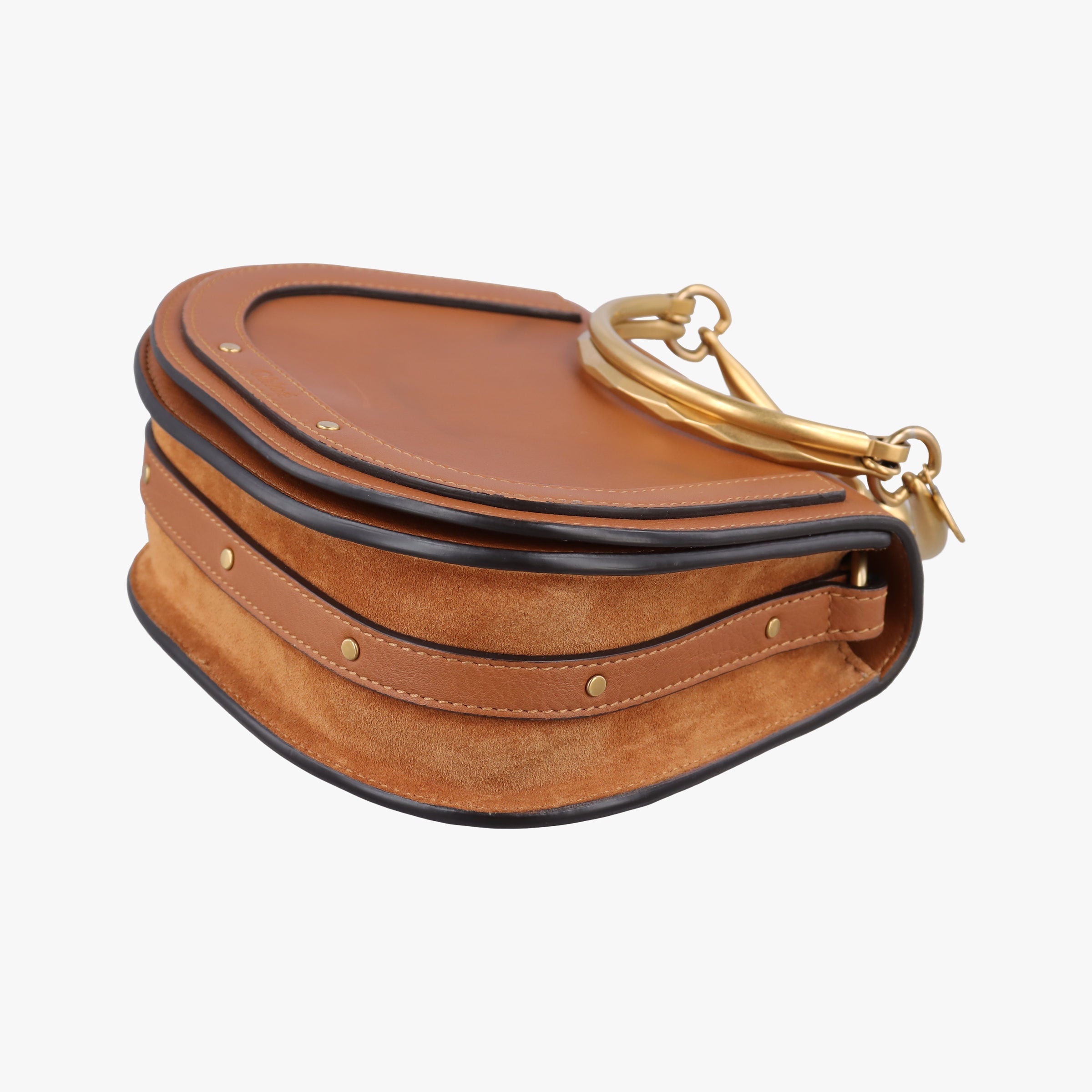 Pre-owned Chloe Bracelet Nile Brown Leather  shoulderbag | stylenewstar