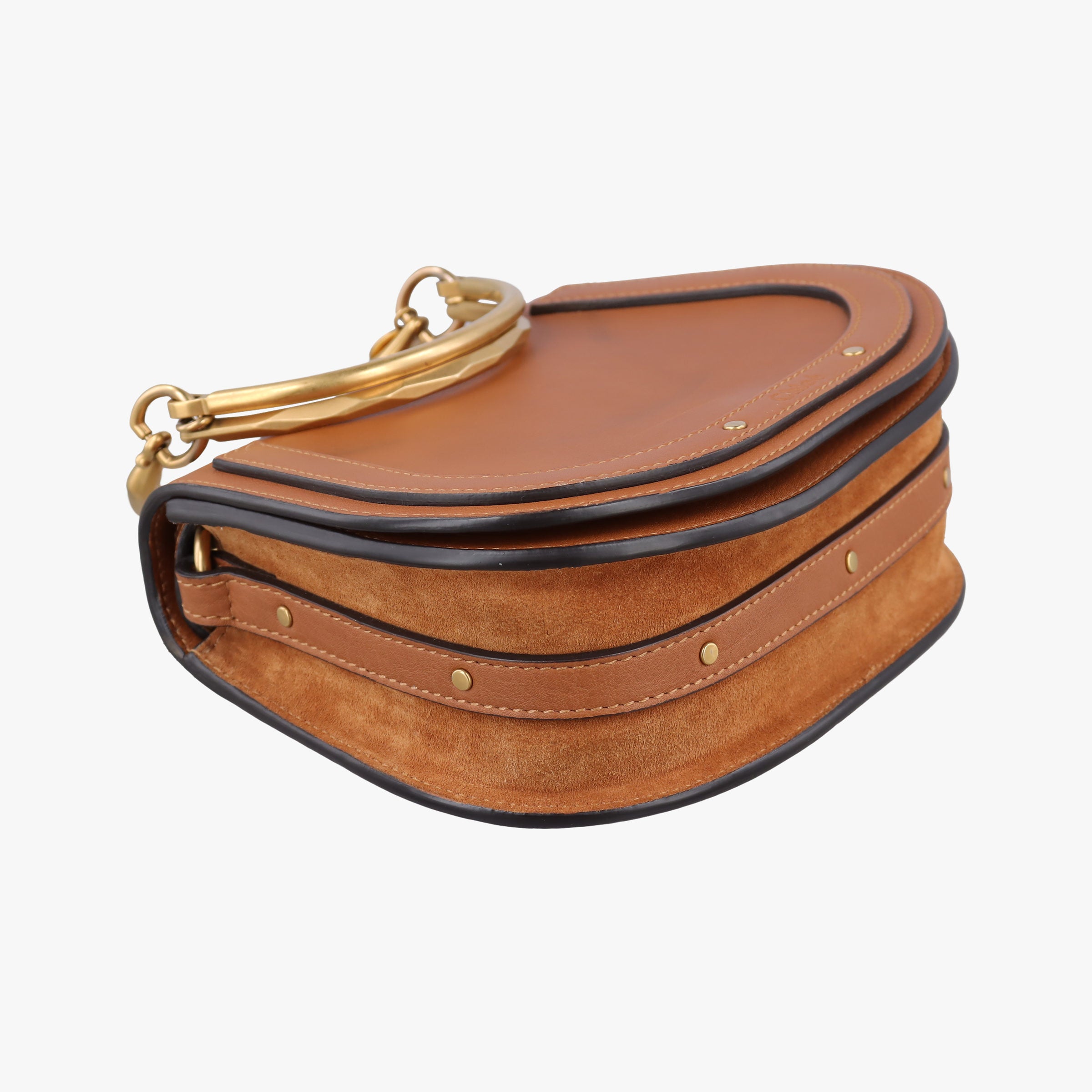 Pre-owned Chloe Bracelet Nile Brown Leather  shoulderbag | stylenewstar