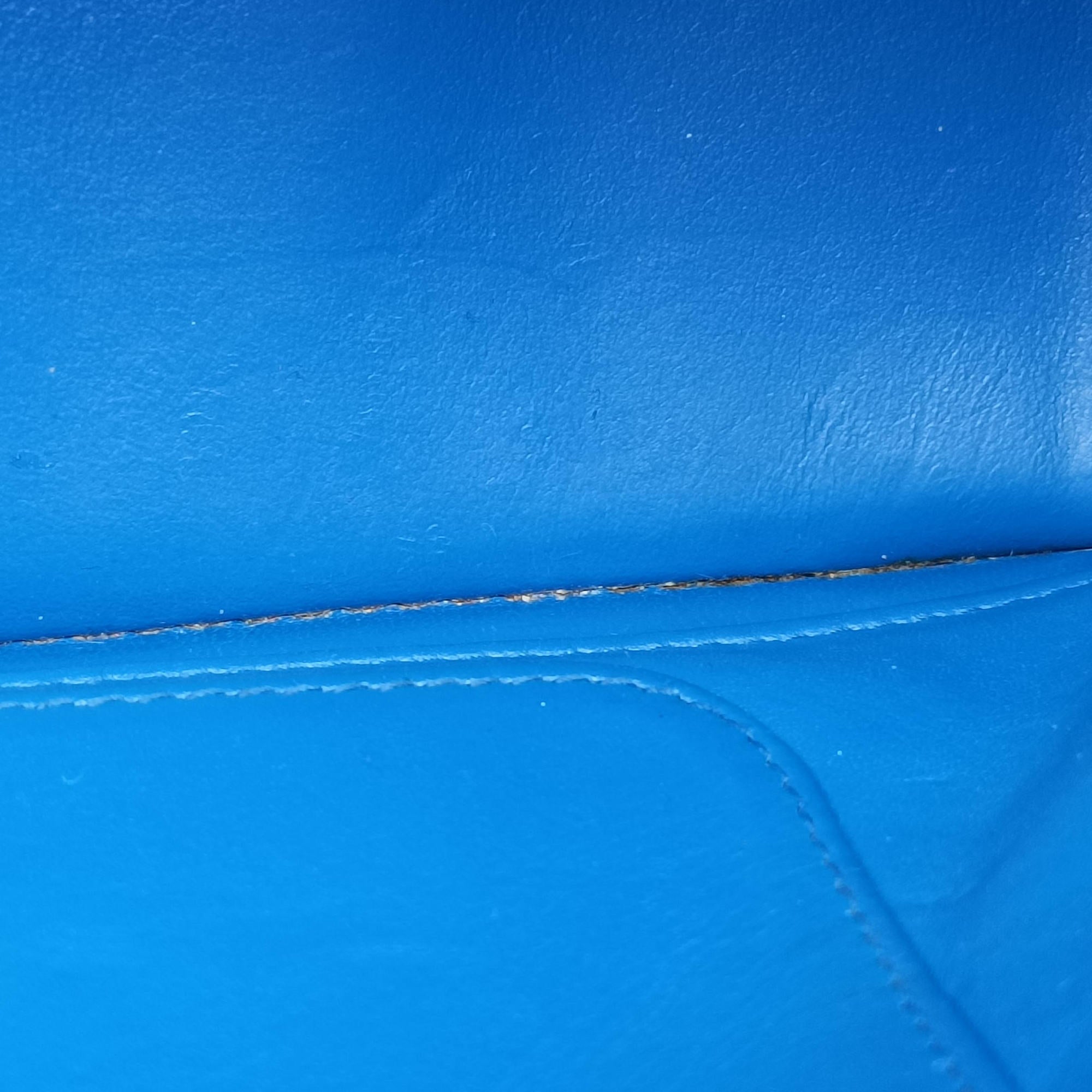 Pre-owned Christian Dior Cannage New Lock Blue Patent  shoulderbag | stylenewstar
