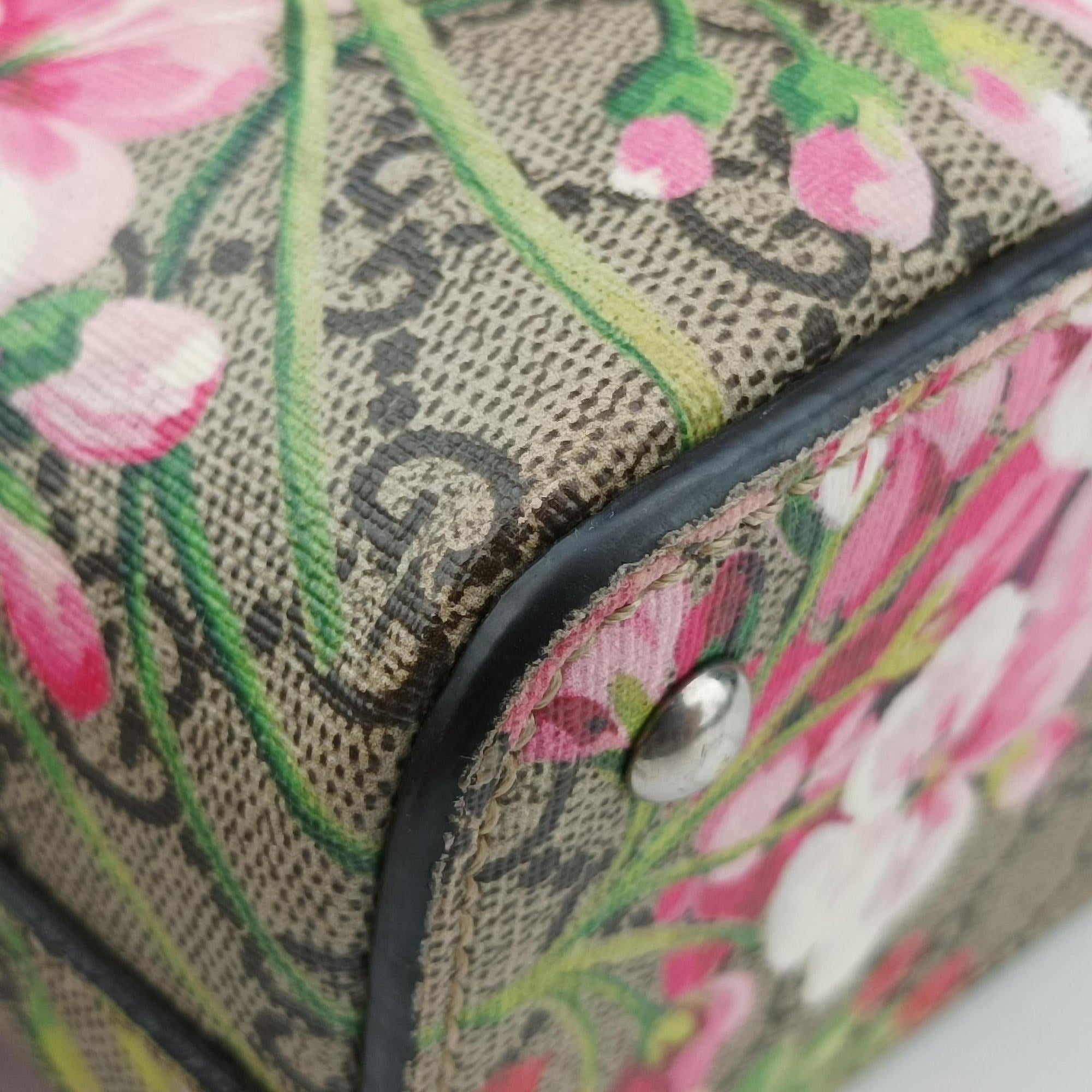Pre-owned Gucci GG Blooms Multicolour PVC coated canvas 453177 shoulderbag | stylenewstar