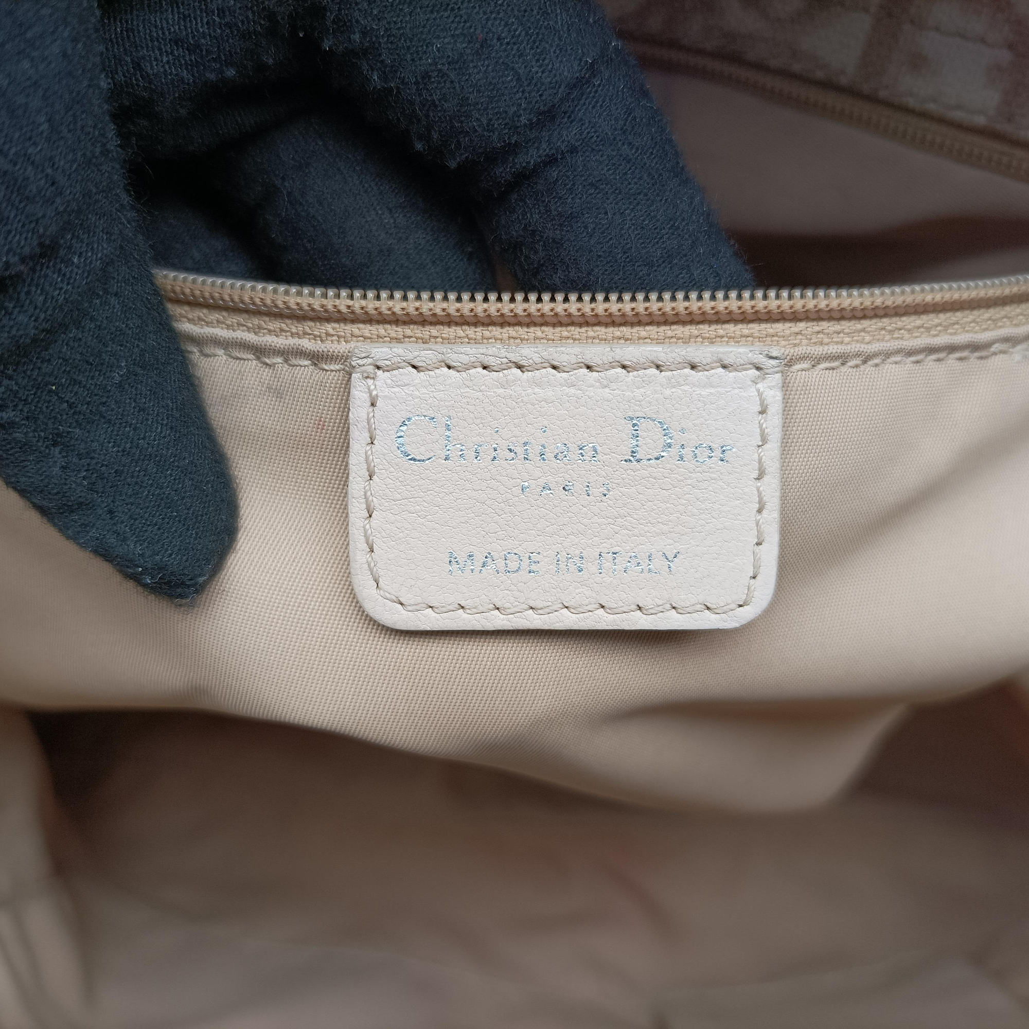 Vintage Christian Dior Diorissimo Romantique Beige PVC coated canvas ×Leather  handbag | stylenewstar