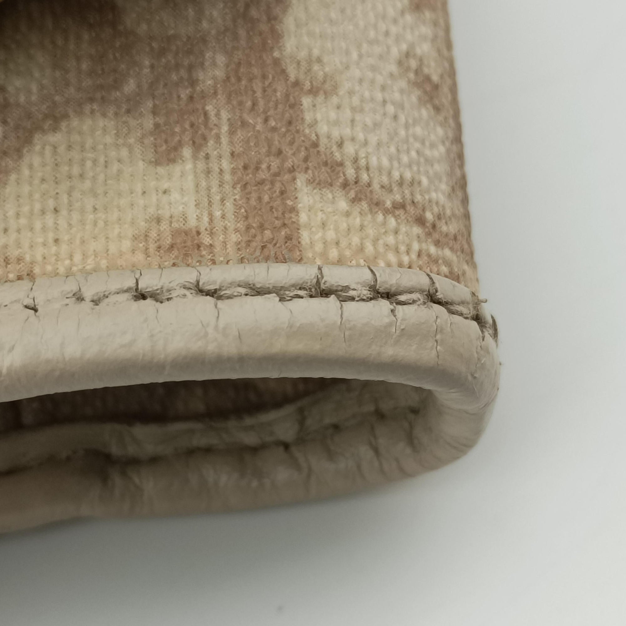 Vintage Christian Dior Diorissimo Romantique Beige PVC coated canvas ×Leather  handbag | stylenewstar