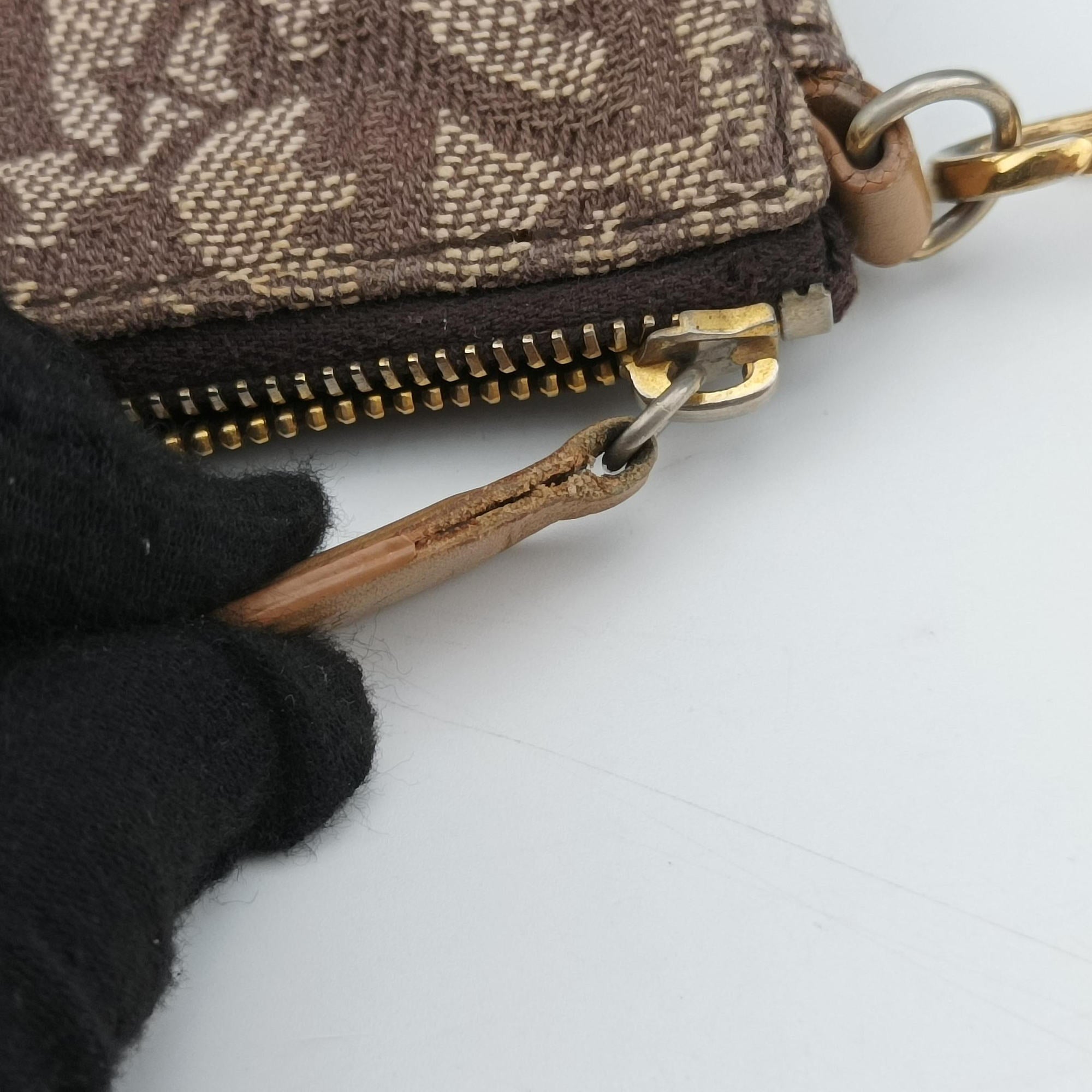 Vintage Christian Dior Saddle Brown x beige Jacquard  handbag | stylenewstar