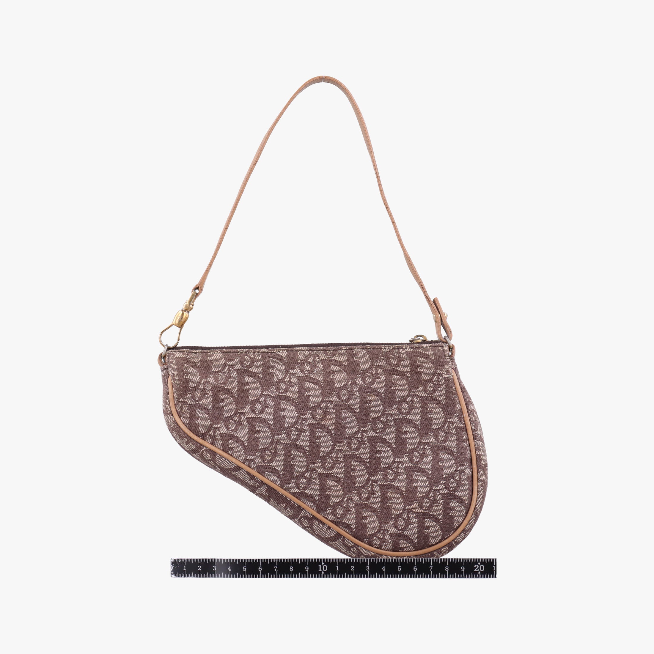 Vintage Christian Dior Saddle Brown x beige Jacquard  handbag | stylenewstar