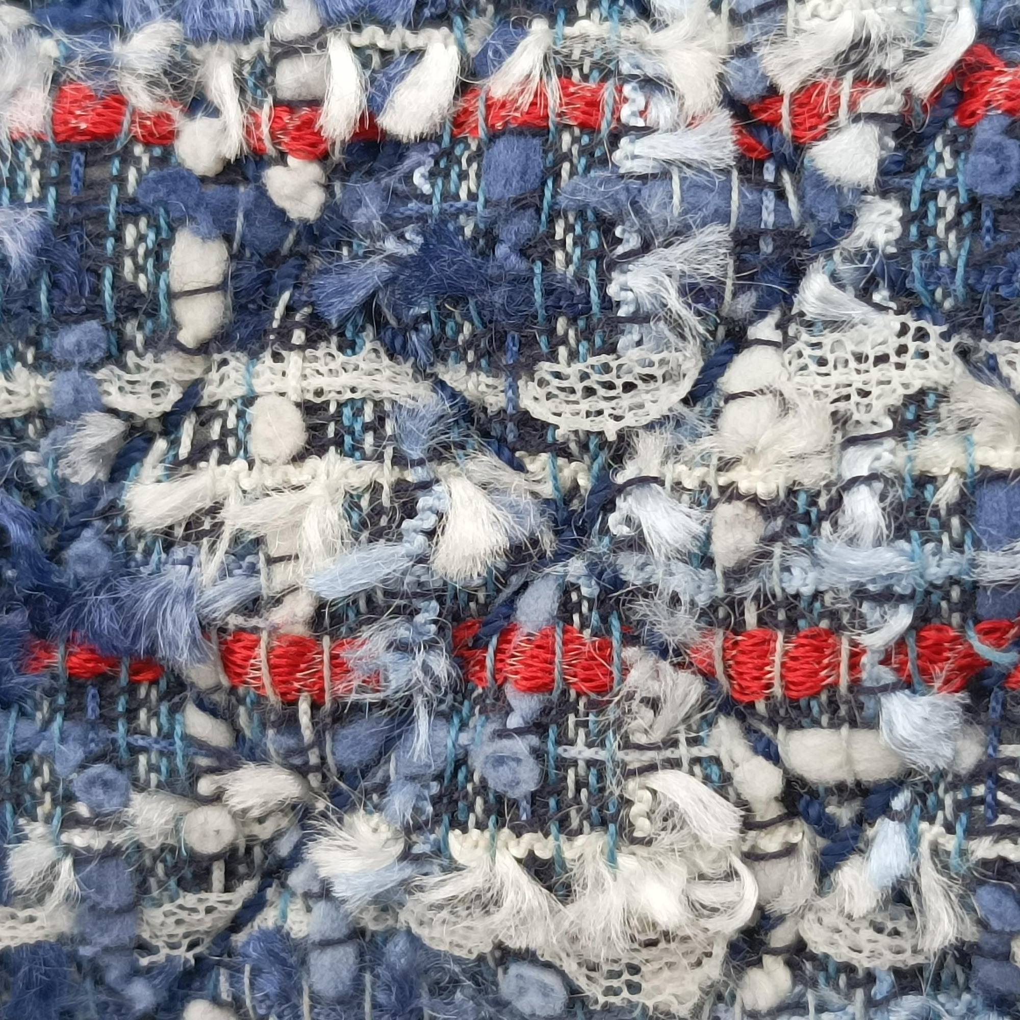 Pre-owned Chanel BOY CHANEL blue×Multicolour denim A67086 shoulderbag | stylenewstar