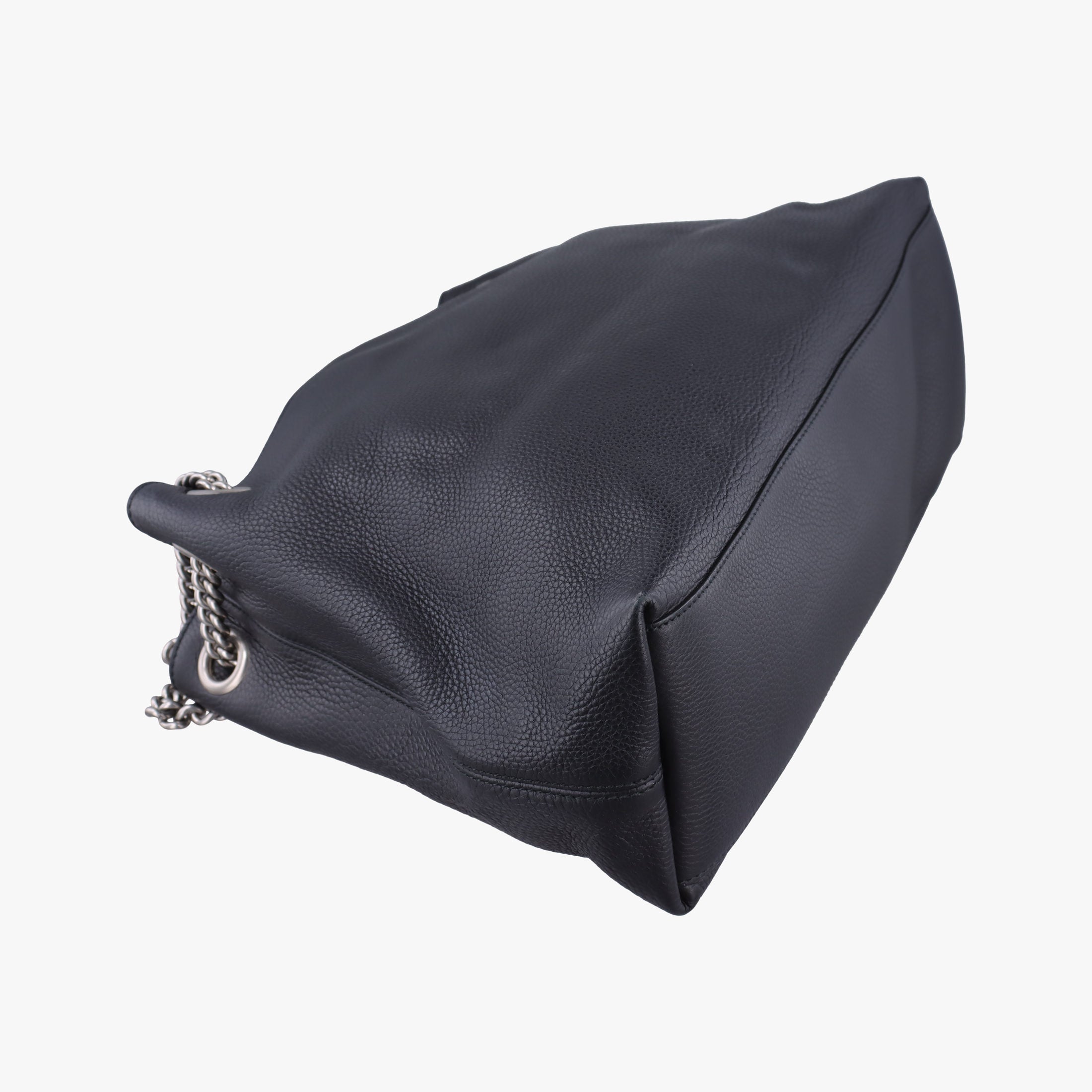 Pre-owned Gucci Soho Black Leather 308982 shoulderbag | stylenewstar