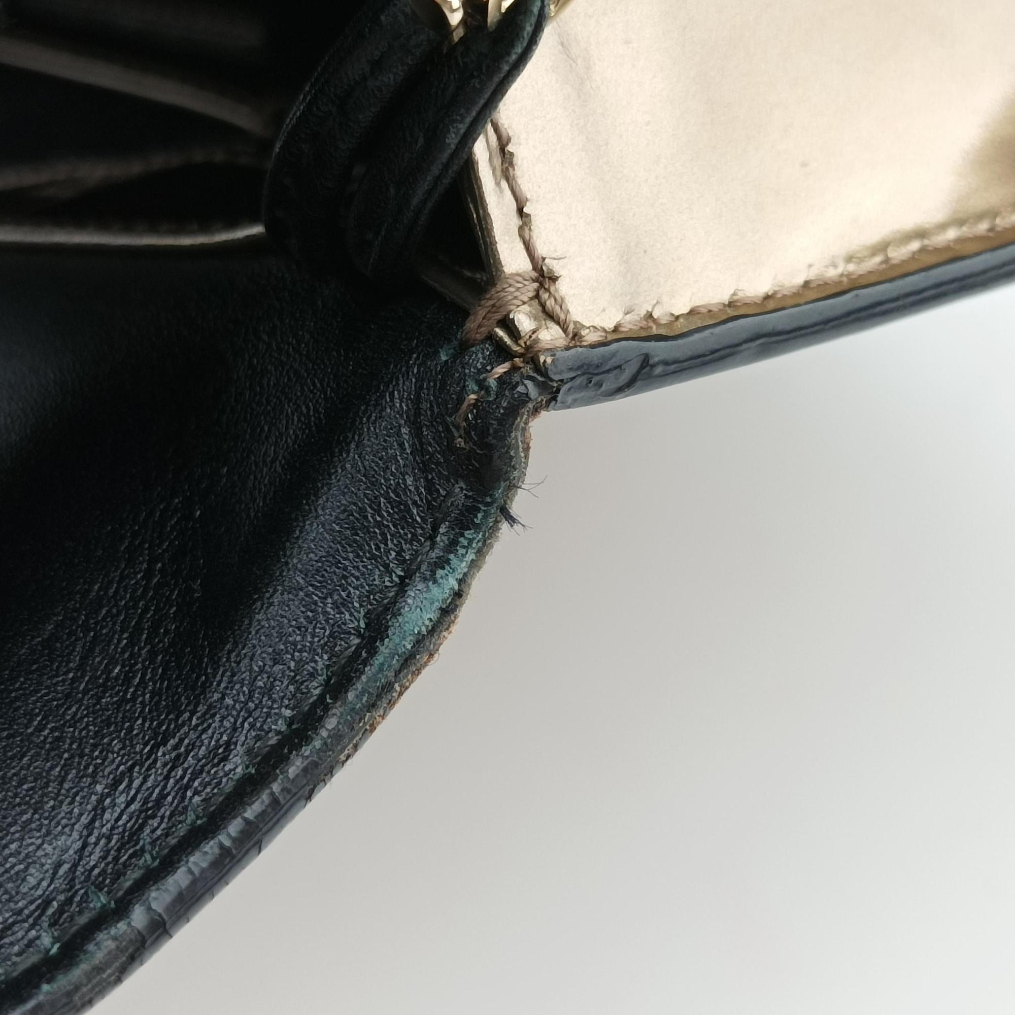 Pre-owned Bvlgari SERPENTI FOREVER Golden Leather  shoulderbag | stylenewstar