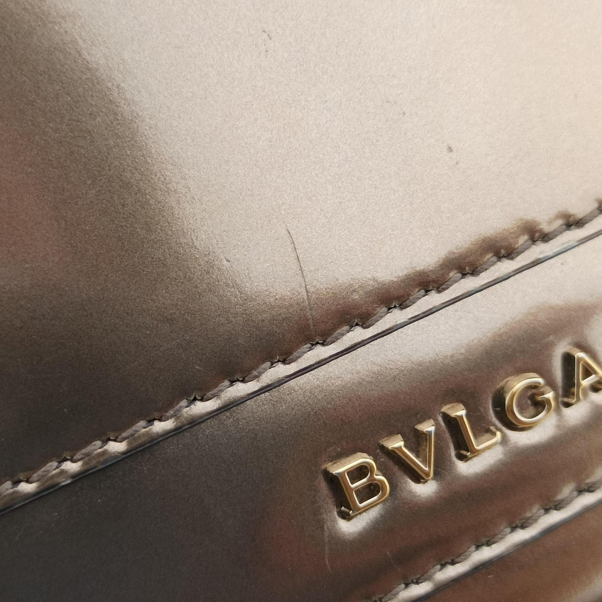 Pre-owned Bvlgari SERPENTI FOREVER Golden Leather  shoulderbag | stylenewstar