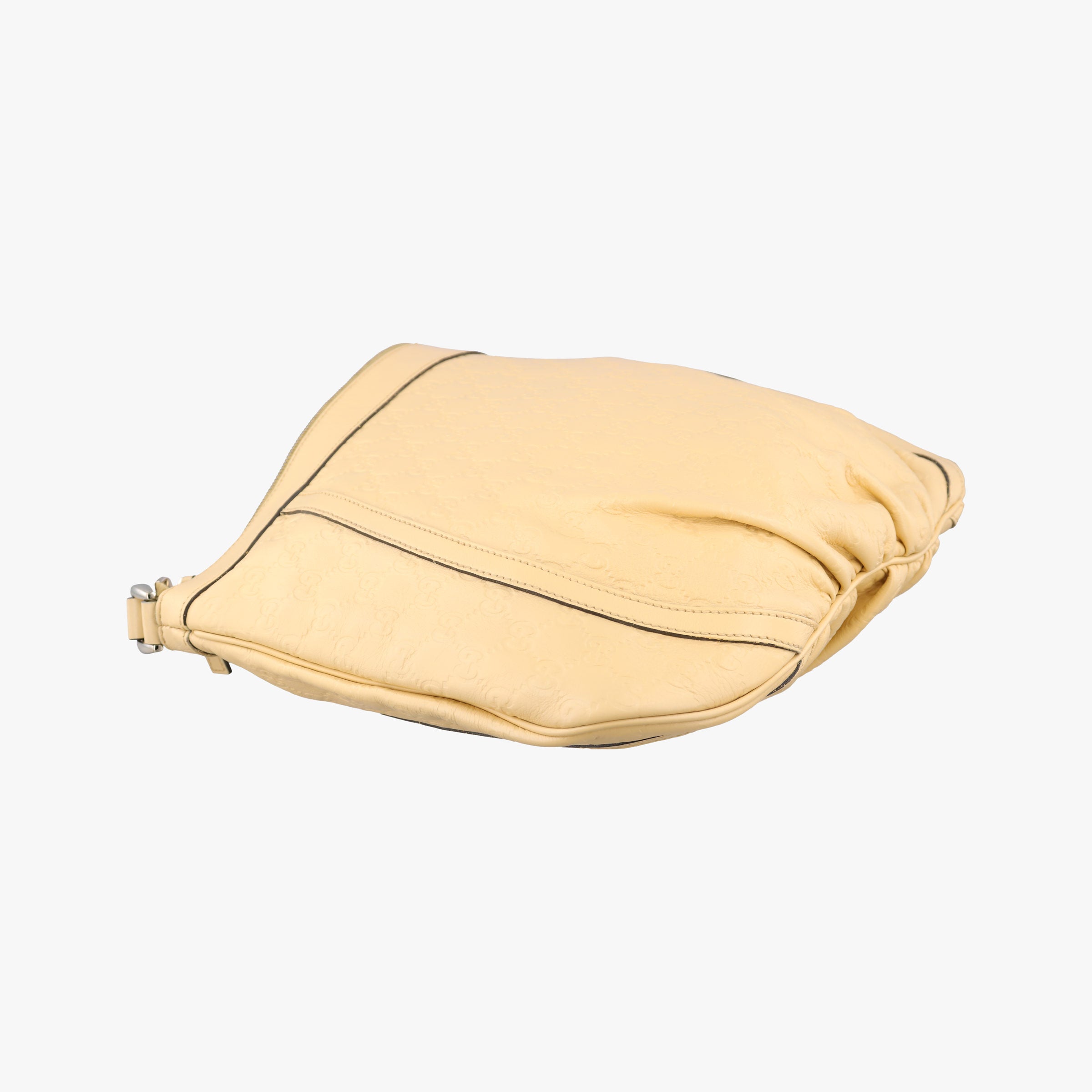 Pre-owned Gucci Abbey D-ring Hobo Beige Leather 204940 shoulderbag | stylenewstar