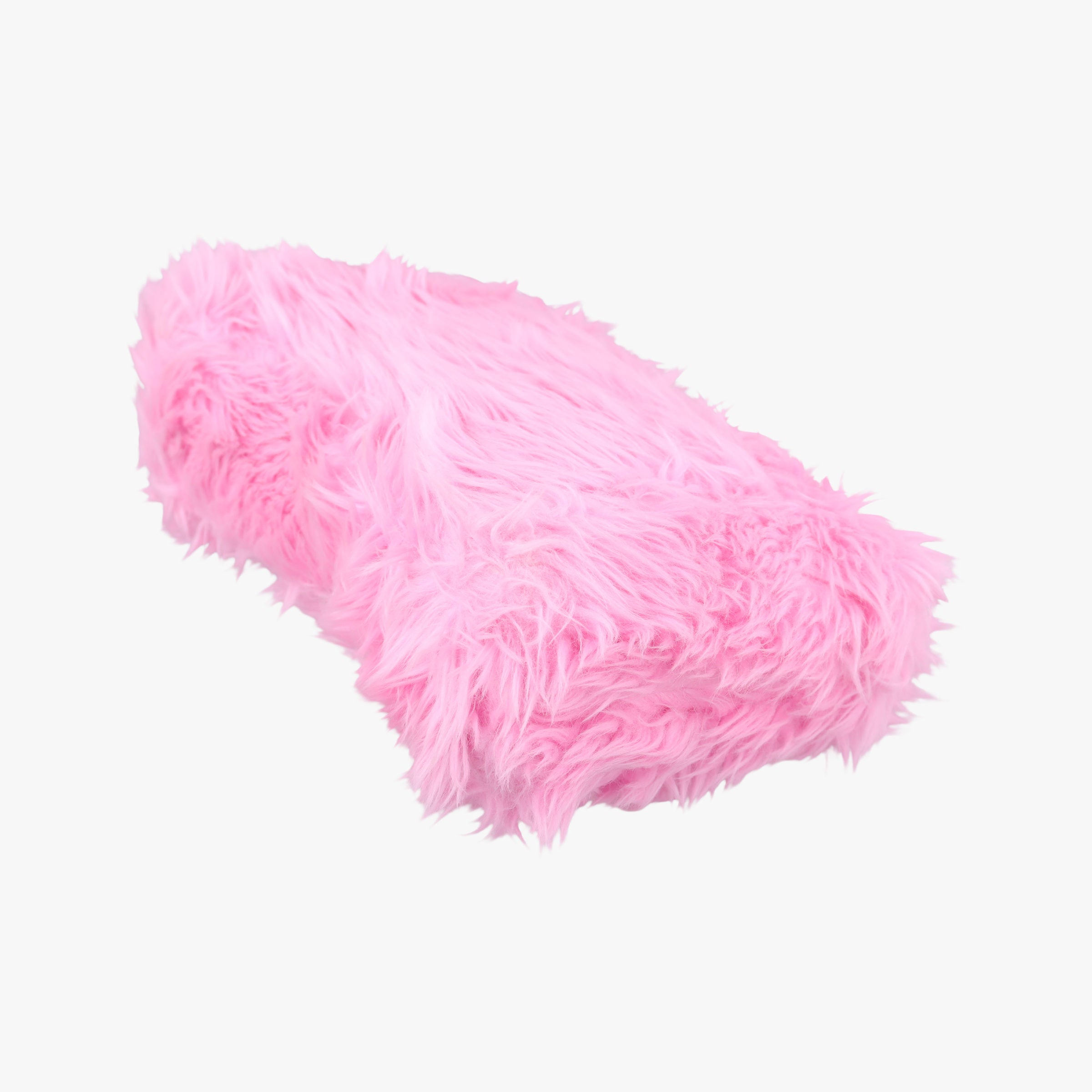 Pre-owned Balenciaga Hourglass Pink Faux fur  shoulderbag | stylenewstar