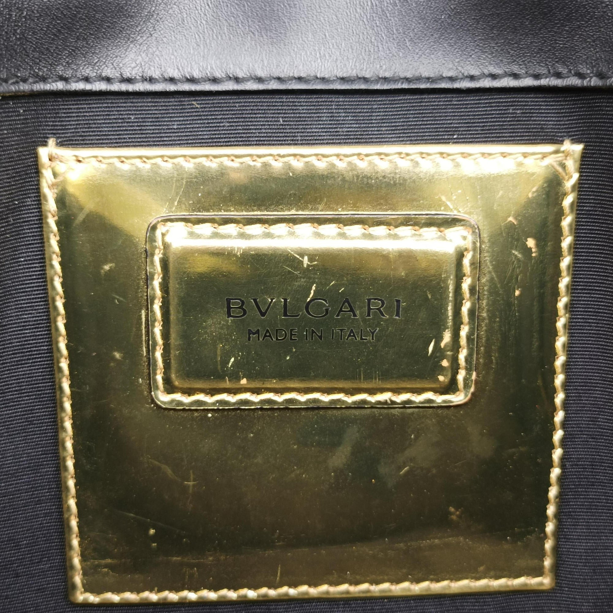 Pre-owned Bvlgari SERPENTI FOREVER Golden Leather  shoulderbag | stylenewstar
