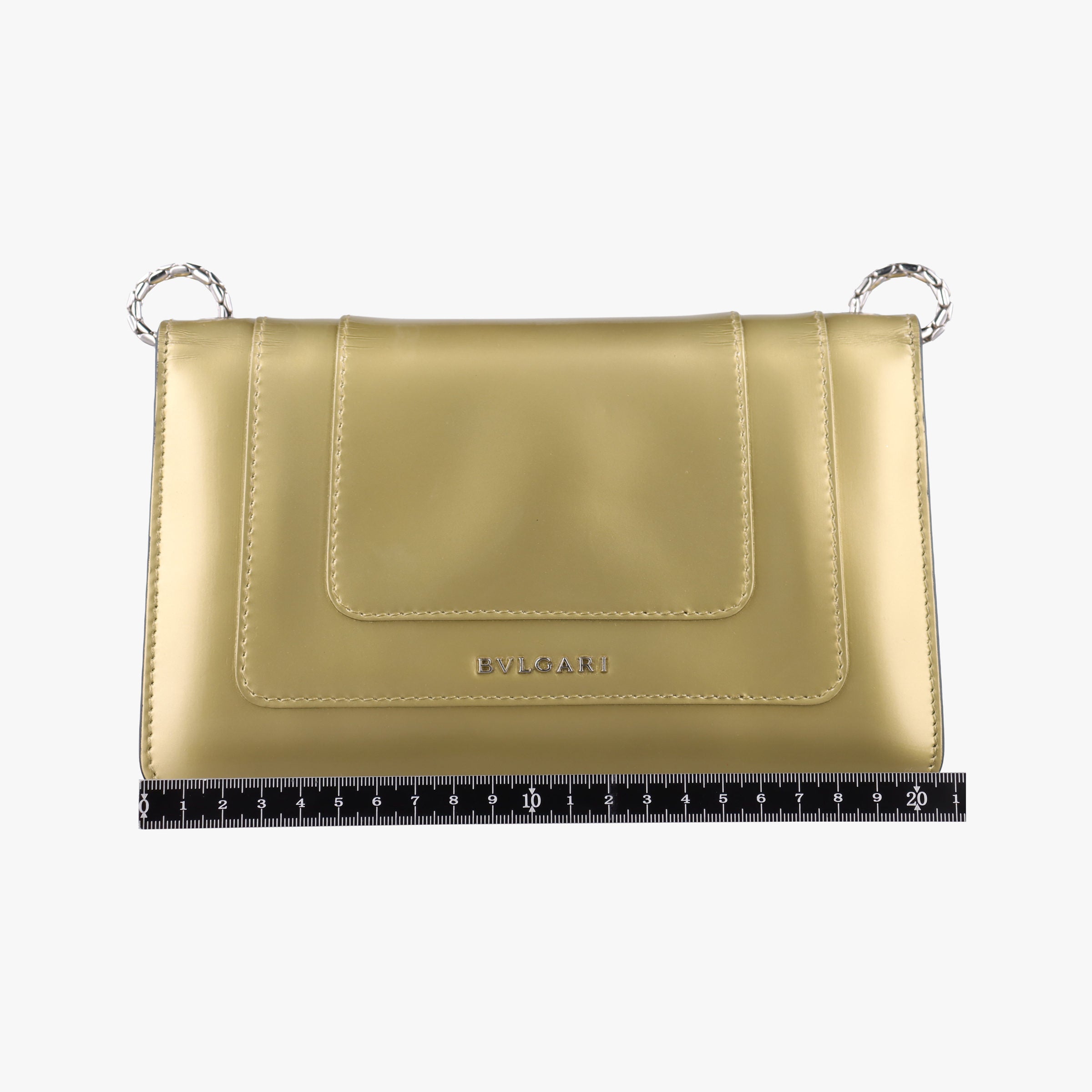 Pre-owned Bvlgari SERPENTI FOREVER Golden Leather  shoulderbag | stylenewstar
