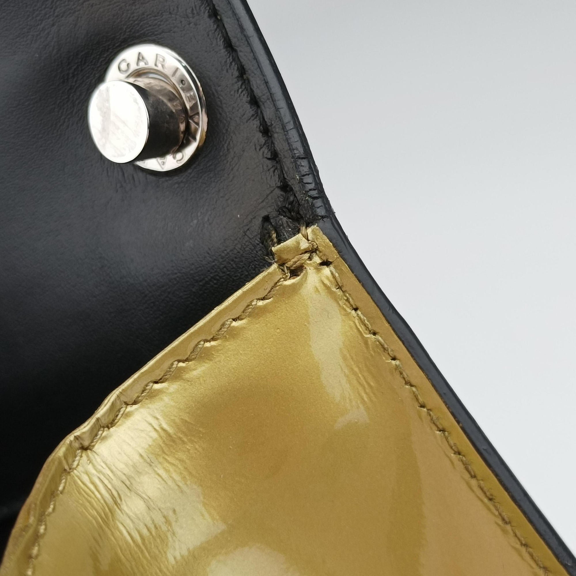 Pre-owned Bvlgari SERPENTI FOREVER Golden Leather  shoulderbag | stylenewstar