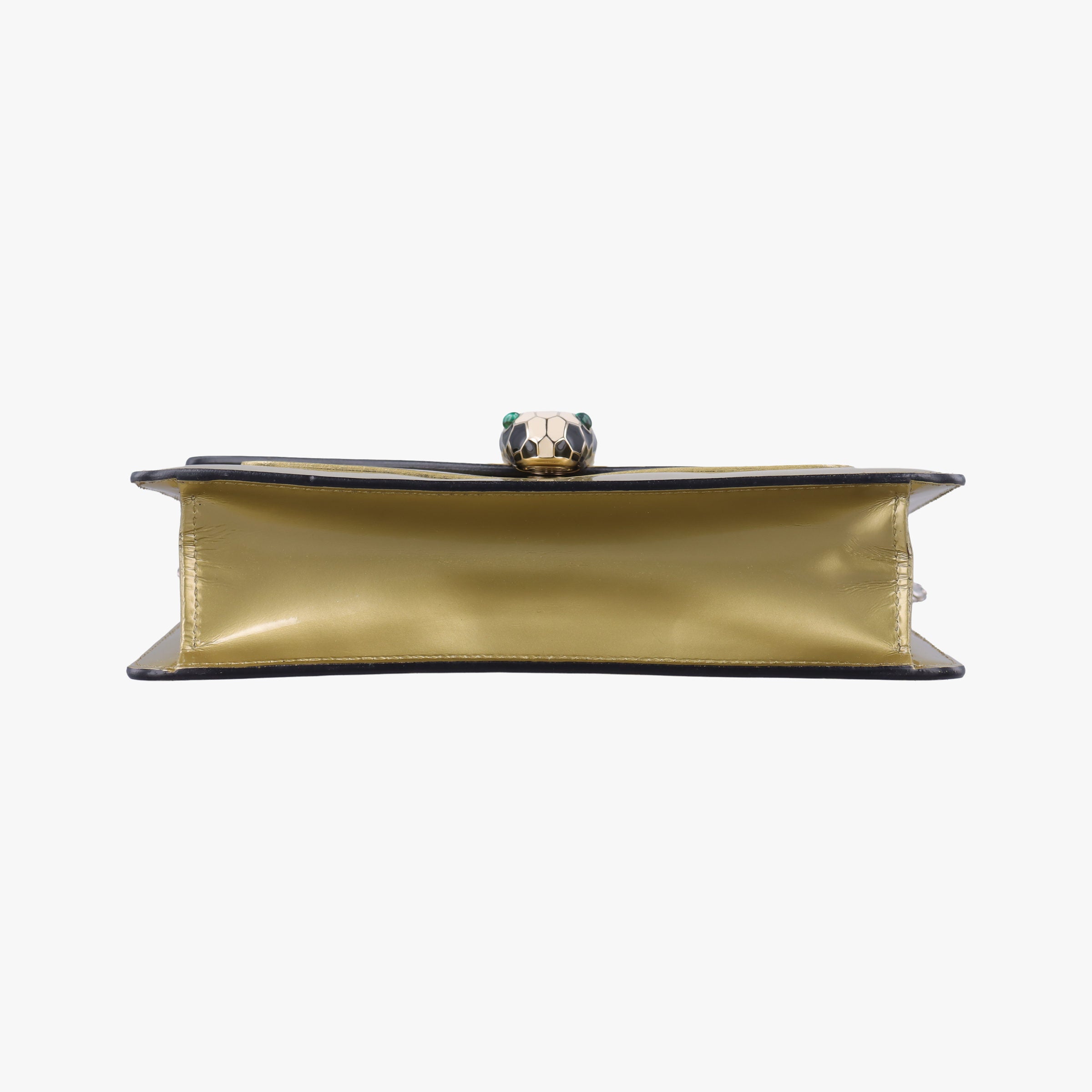 Pre-owned Bvlgari SERPENTI FOREVER Golden Leather  shoulderbag | stylenewstar