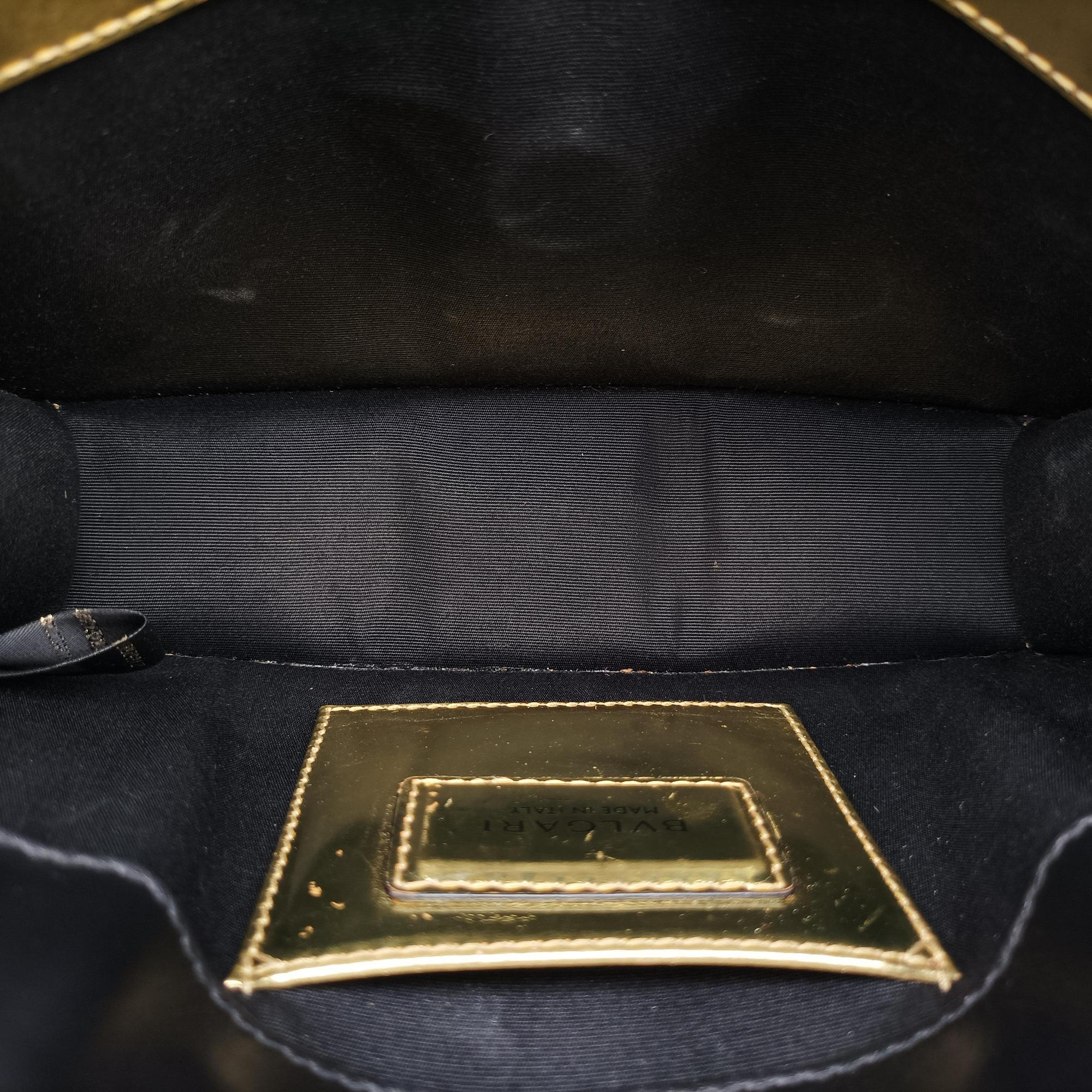 Pre-owned Bvlgari SERPENTI FOREVER Golden Leather  shoulderbag | stylenewstar